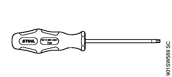 ЗАПЧАСТИ ДЛЯ ТРИММЕРА-КУСТОРЕЗА БЕНЗИНОВОГО STIHL FS 400, FS 450, FS 480 (ОТВЕРТКА T20)