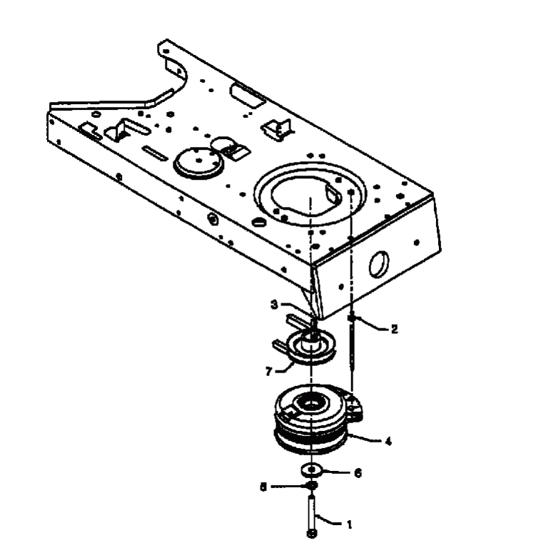 MTD Артикул 13AX795N678 (год выпуска 1998). Electric clutch, шкив двигателя