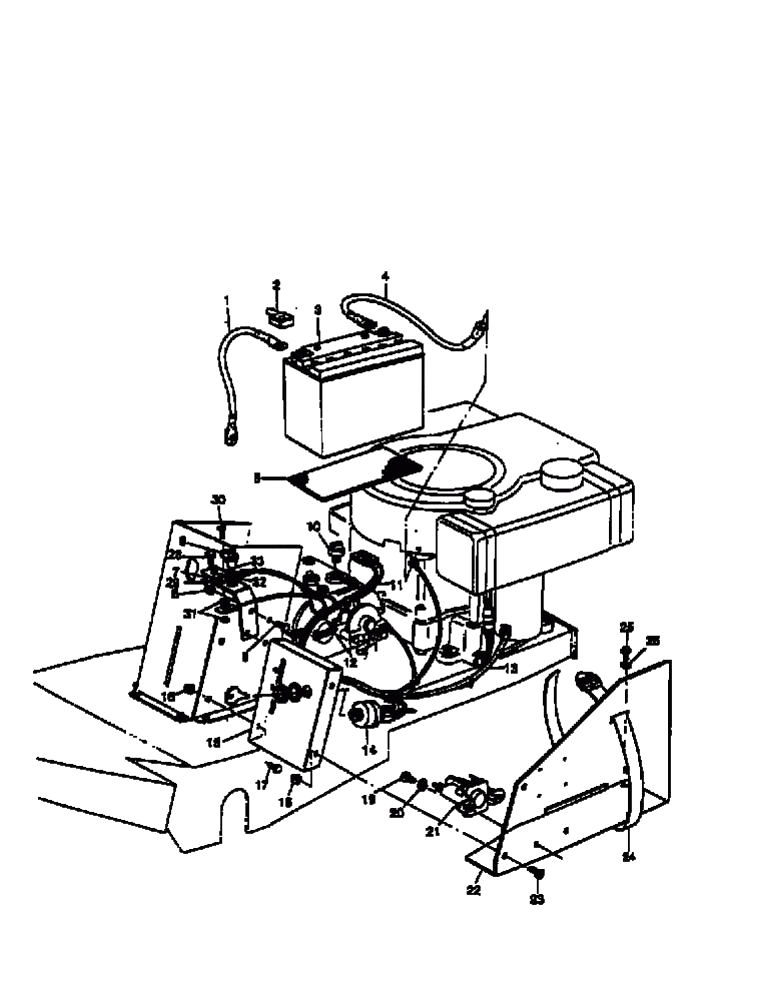 MTD Артикул 13A-522-678 (год выпуска 1999). Электрические детали