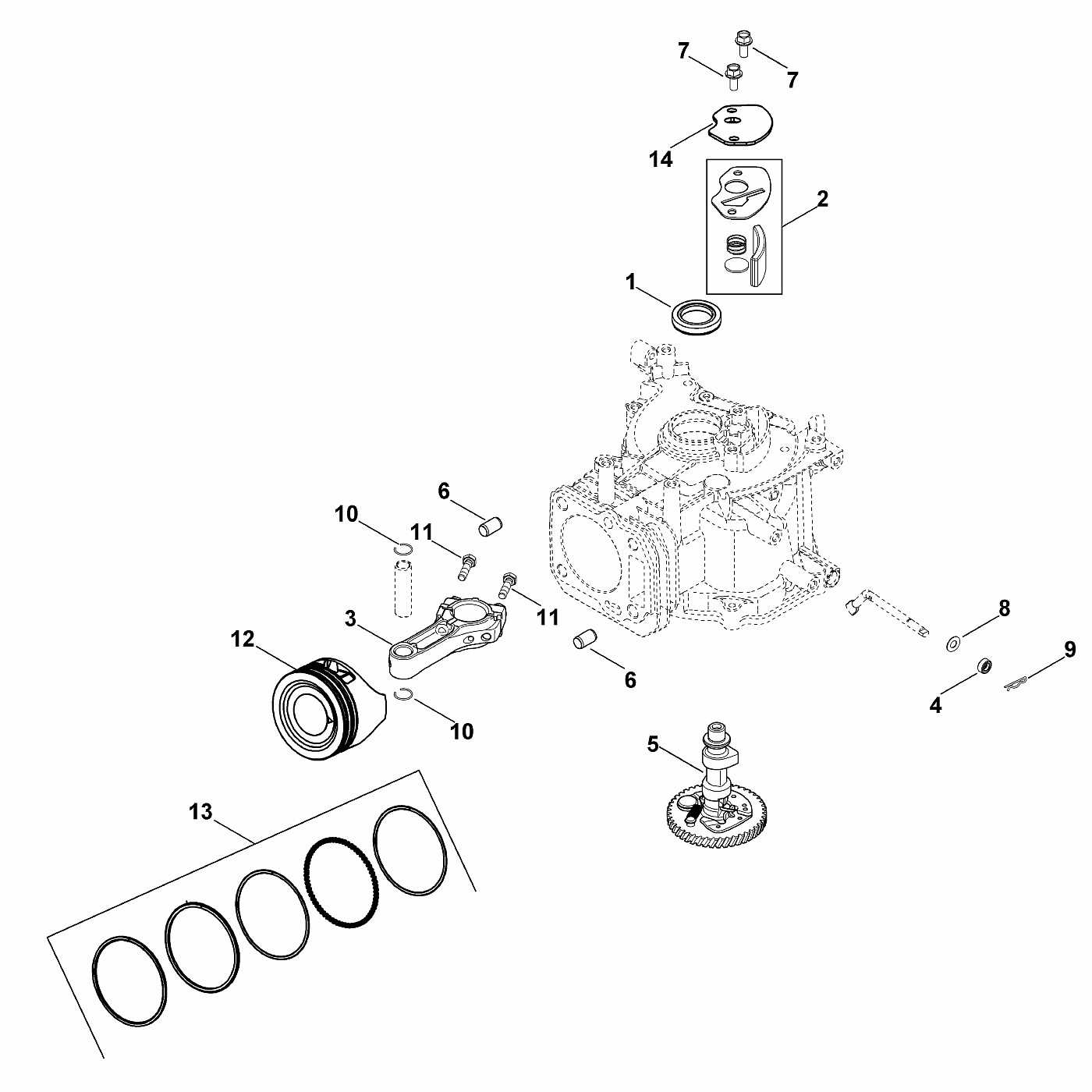 ЗАПЧАСТИ ДЛЯ ДВИГАТЕЛЯ БЕНЗИНОВОГО KOHLER XT-675 (XT675-0022) (ВАЛ КУЛАЧКОВЫЙ)