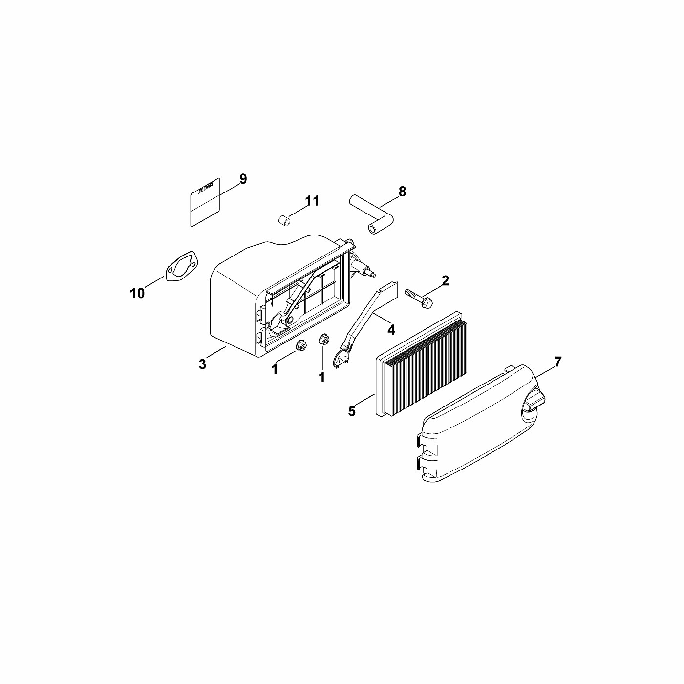 ЗАПЧАСТИ ДЛЯ ДВИГАТЕЛЯ БЕНЗИНОВОГО KOHLER XT-675 (XT675-2047) (ФИЛЬТР ВОЗДУШНЫЙ)