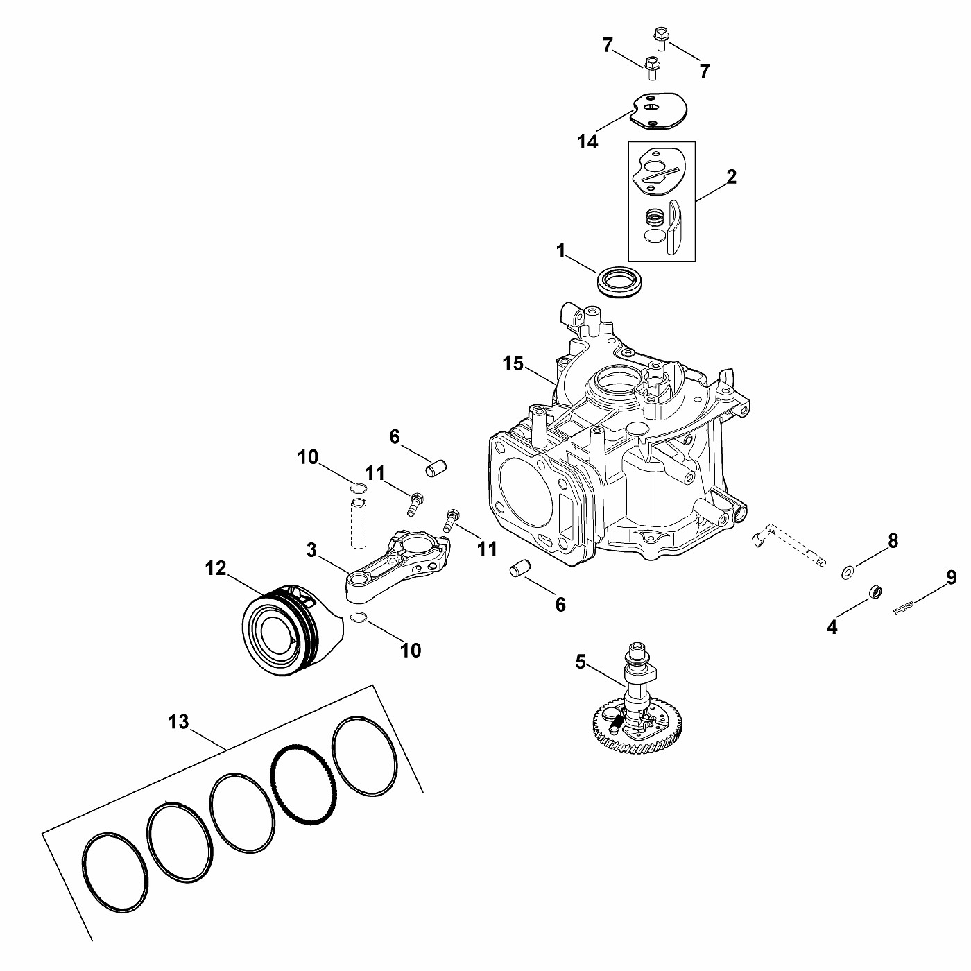 ЗАПЧАСТИ ДЛЯ ДВИГАТЕЛЯ БЕНЗИНОВОГО KOHLER XT-800 (XT800-0032) (ВАЛ КУЛАЧКОВЫЙ)
