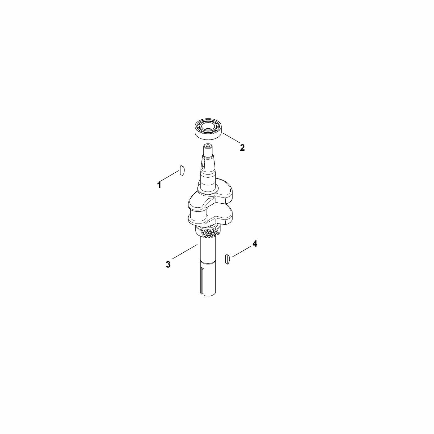 ЗАПЧАСТИ ДЛЯ ДВИГАТЕЛЯ БЕНЗИНОВОГО KOHLER XT-800 (XT800-0032) (ВАЛ КОЛЕНЧАТЫЙ)