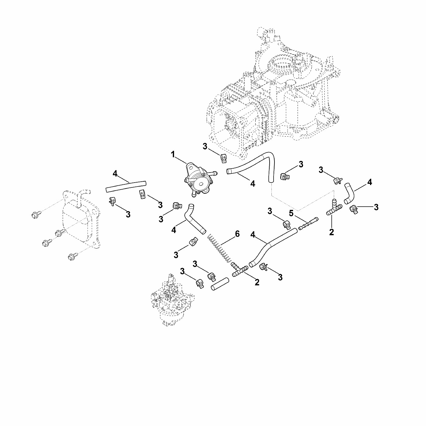 ЗАПЧАСТИ ДЛЯ ДВИГАТЕЛЯ БЕНЗИНОВОГО KOHLER XT-800 (XT800-0032) (НАСОС ТОПЛИВНЫЙ)