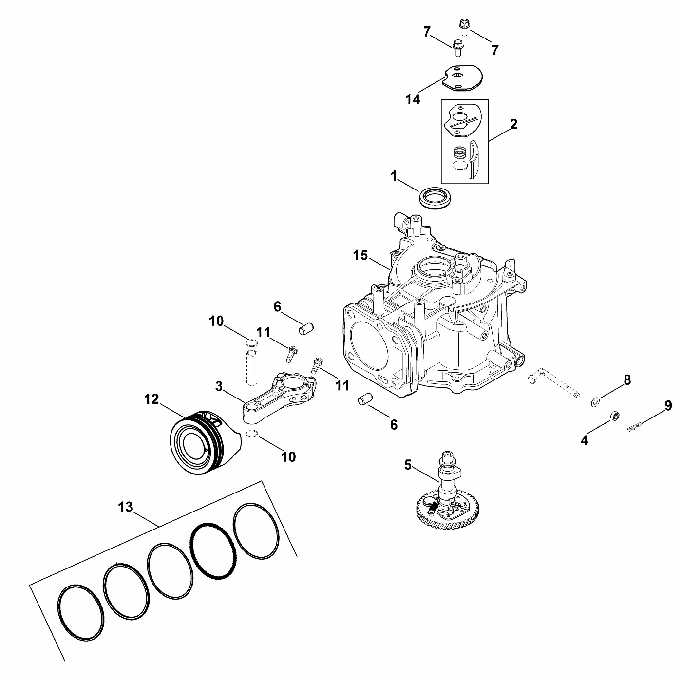 ЗАПЧАСТИ ДЛЯ ДВИГАТЕЛЯ БЕНЗИНОВОГО KOHLER XT-800 (XT800-3087) (ВАЛ КУЛАЧКОВЫЙ)