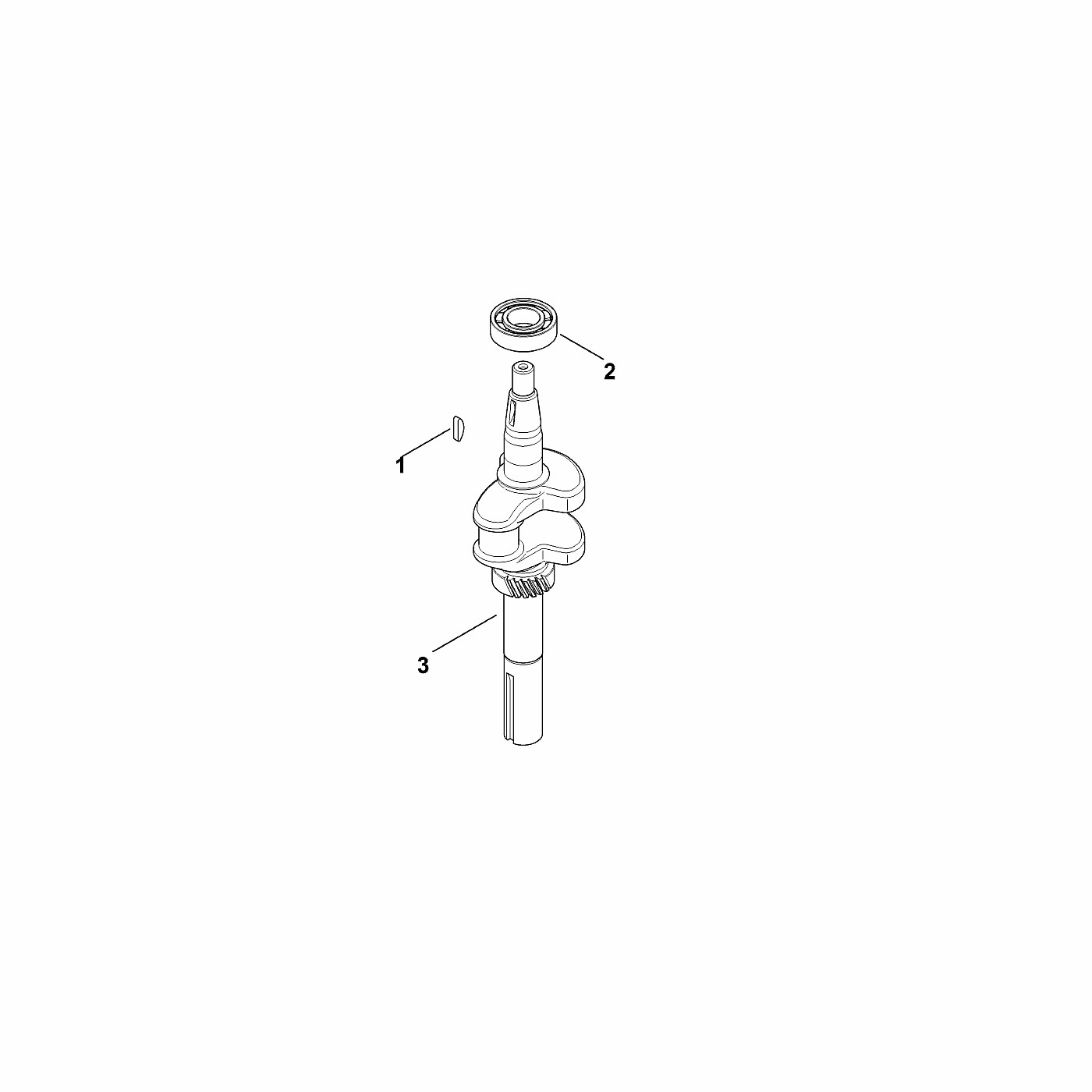 ЗАПЧАСТИ ДЛЯ ДВИГАТЕЛЯ БЕНЗИНОВОГО KOHLER XT-800 (XT800-3087) (ВАЛ КОЛЕНЧАТЫЙ)