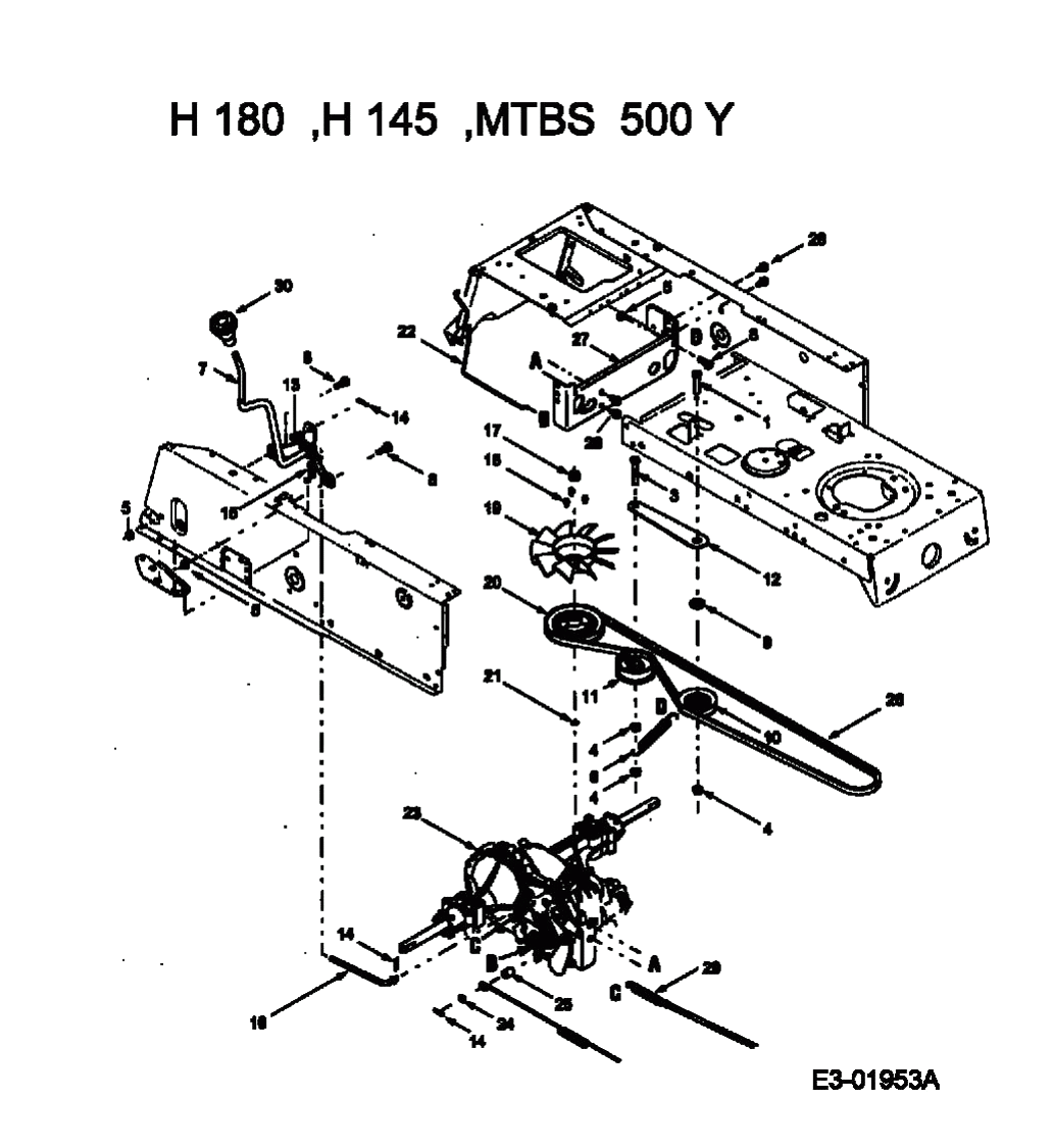 MTD Артикул 13AQ698G678 (год выпуска 2004). Привод