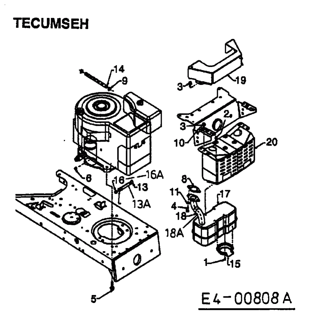 MTD Артикул 13AO698G678 (год выпуска 2000). Аксессуары двигателя