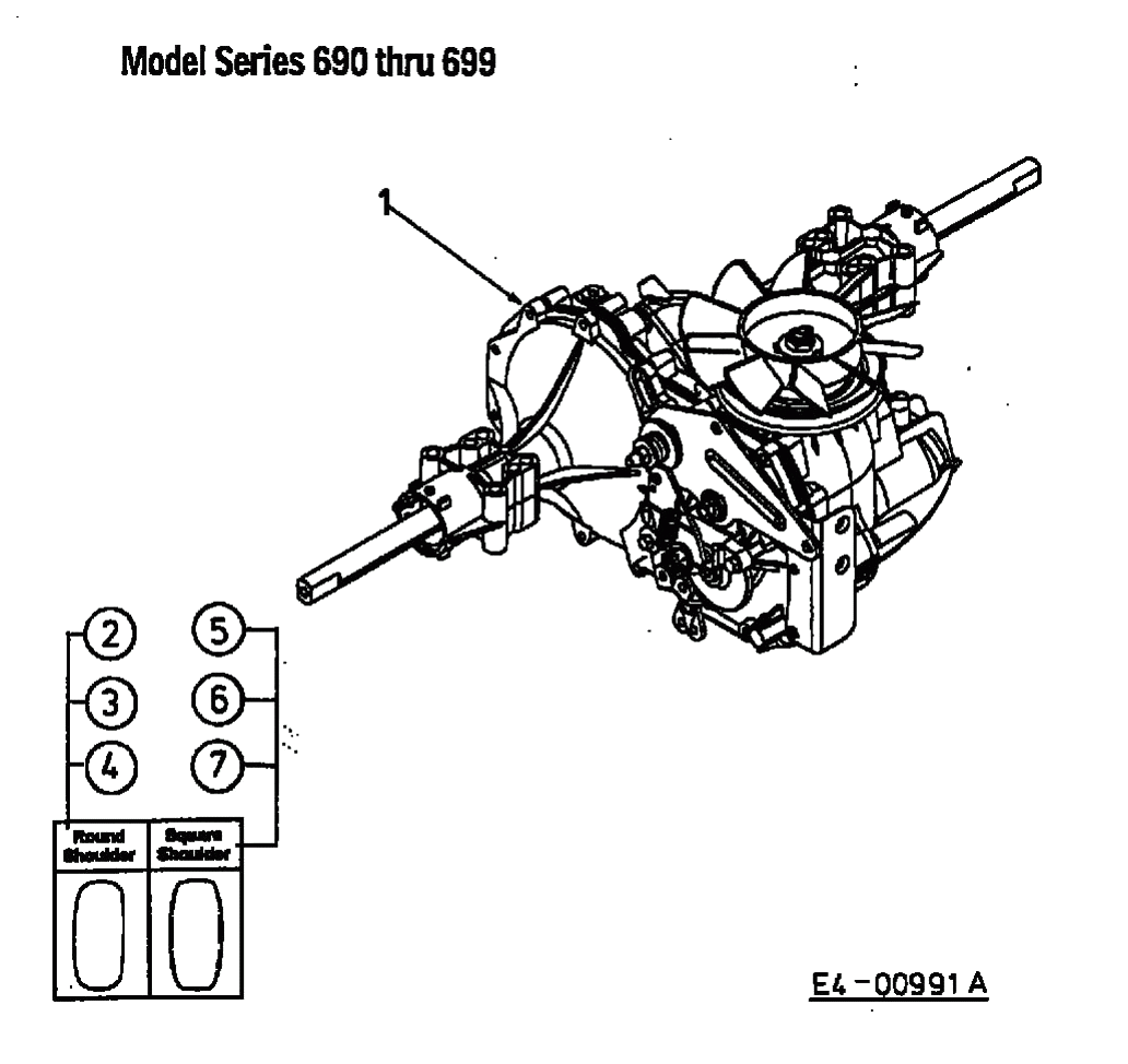 MTD Артикул 13AO698G678 (год выпуска 2002). Гидростатическая коробка передач, Задние колеса