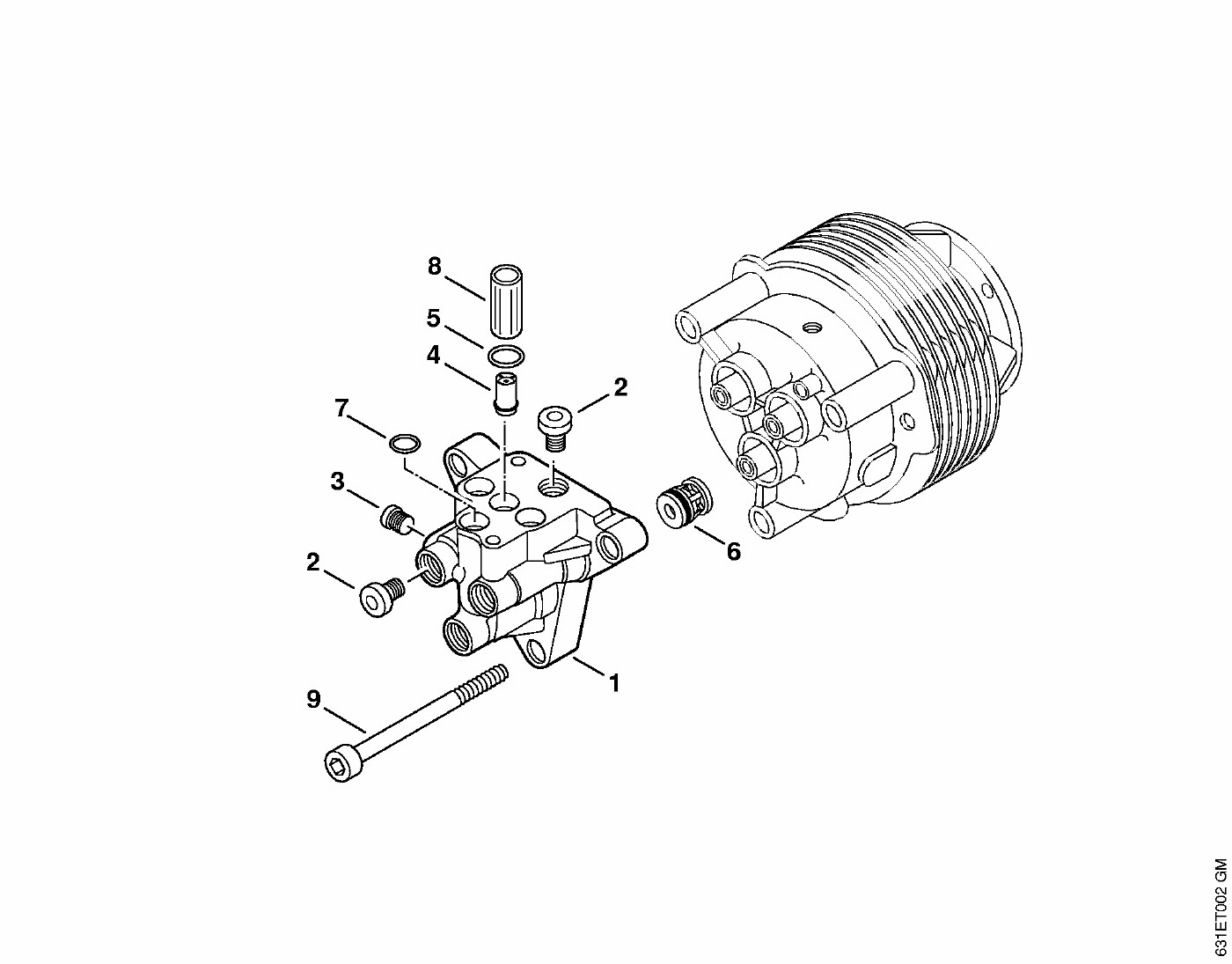 ЗАПЧАСТИ ДЛЯ АППАРАТА ВЫСОКОГО ДАВЛЕНИЯ БЕНЗИНОВОГО STIHL RB 301 (БЛОК КЛАПАННЫЙ