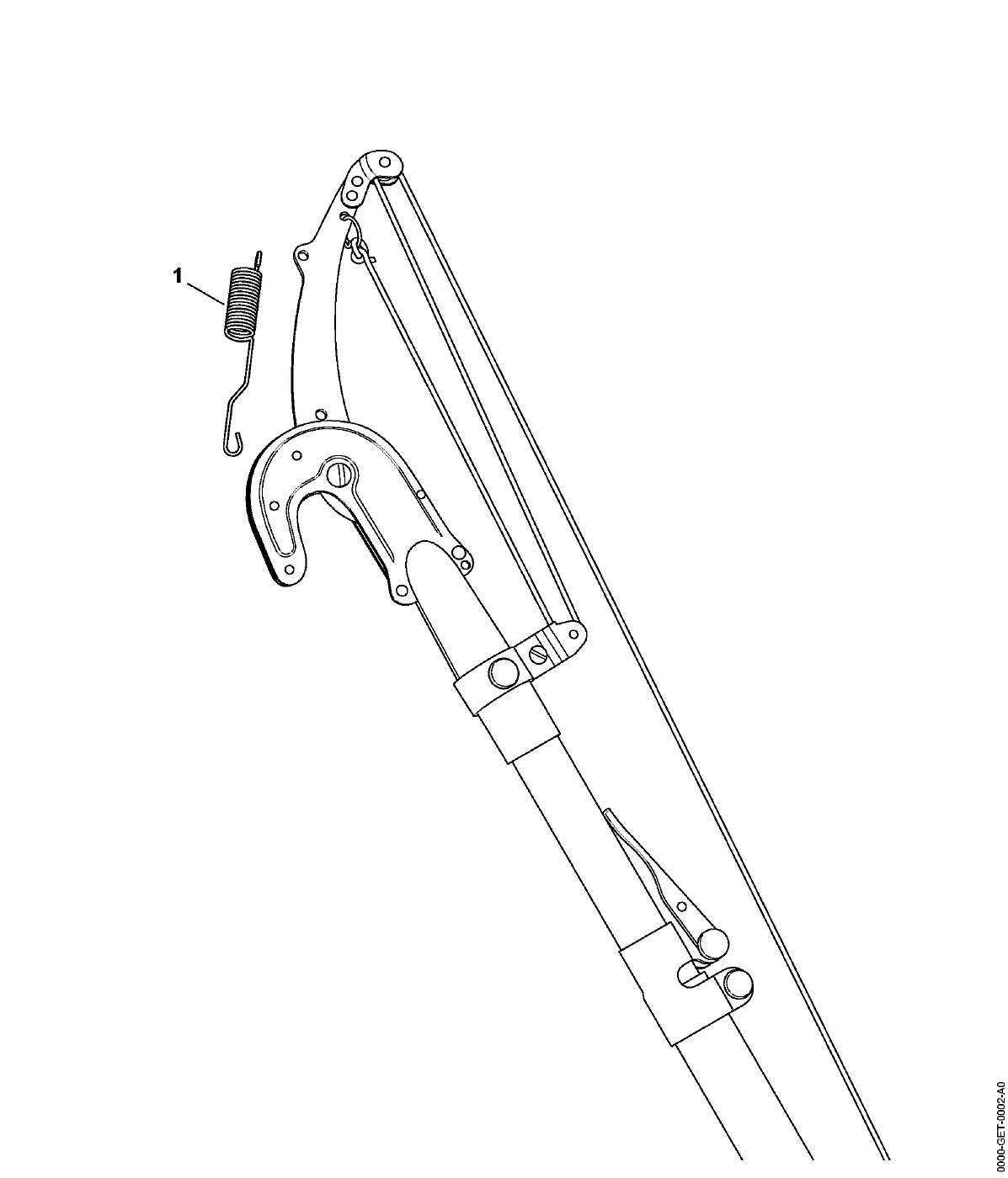 ЗАПЧАСТИ ДЛЯ НОЖНИЦ ГУСЕНИЧНЫХ РУЧНЫХ STIHL (НОЖНИЦЫ ДЛЯ ШТОКА ТЕЛЕСКОПИЧЕСКОГО)