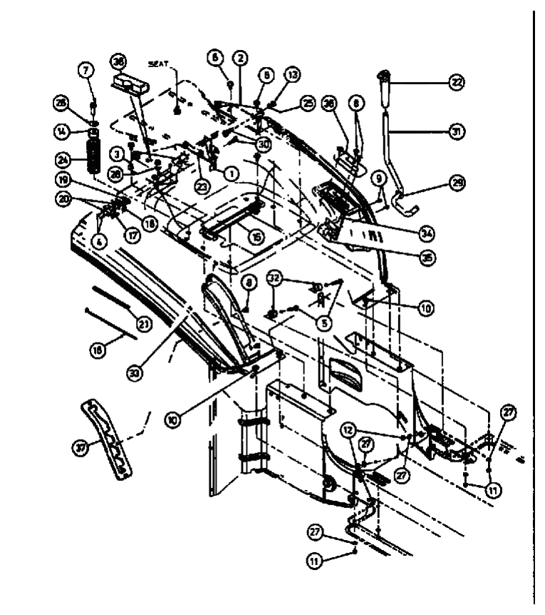 MTD Артикул 13AD498E678 (год выпуска 1999). Крыло