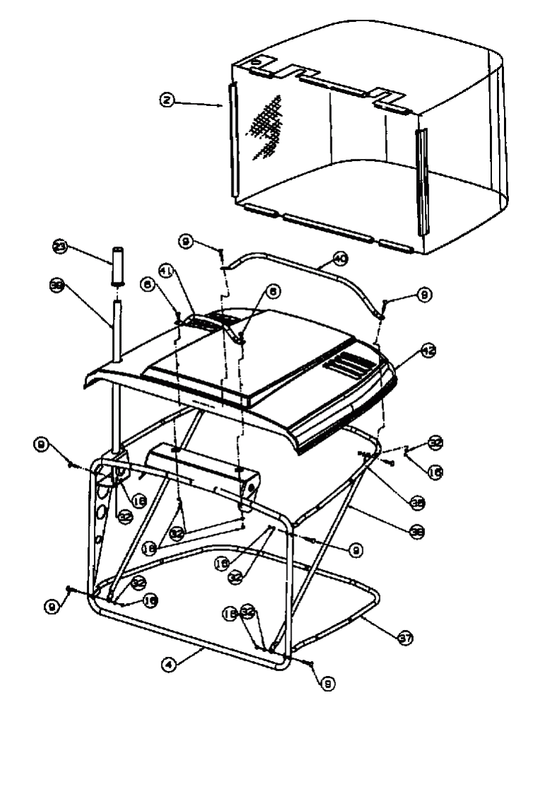 MTD Артикул 13AD498E678 (год выпуска 1999). Травосборник