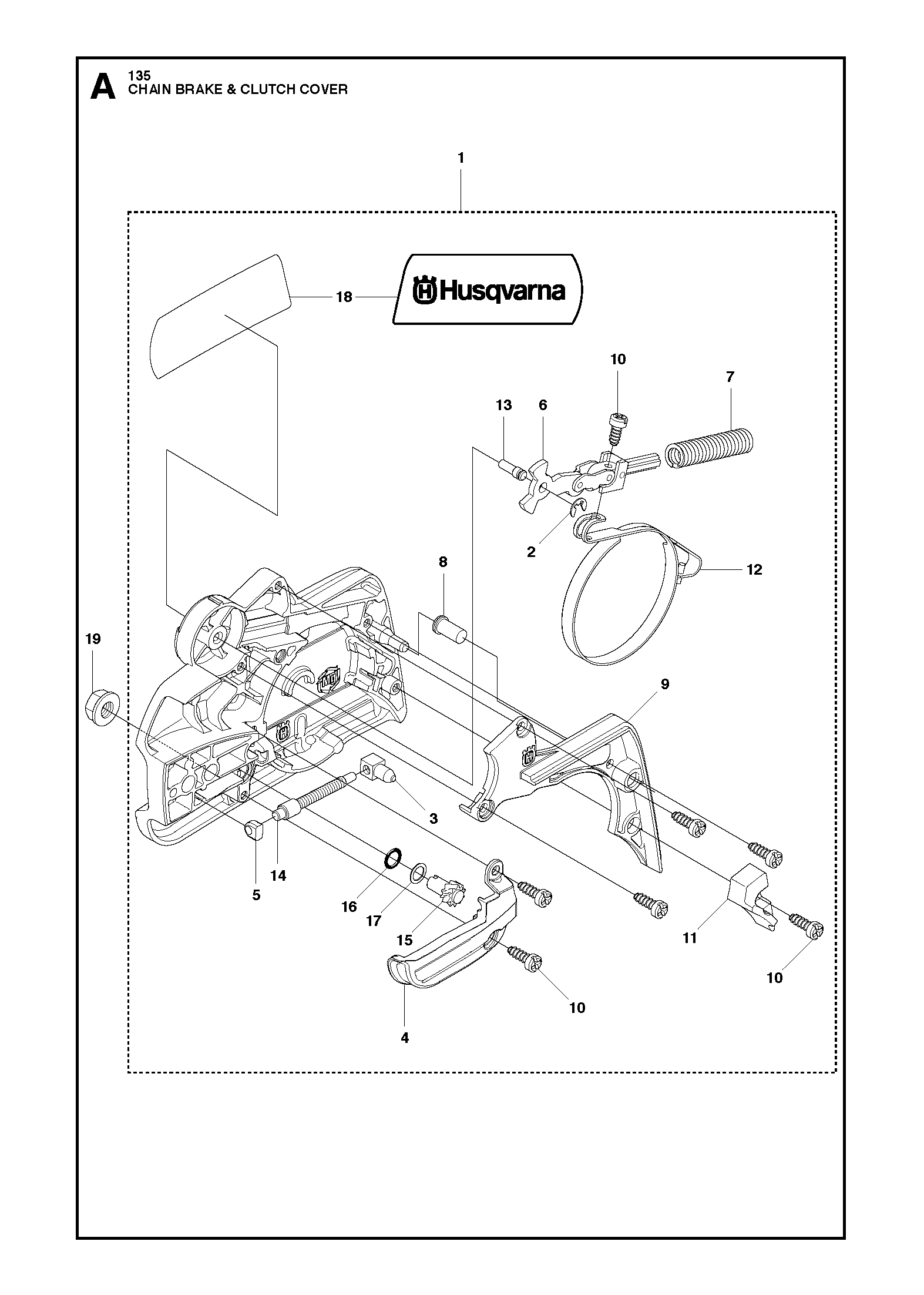 Цепной тормоз и сцепление