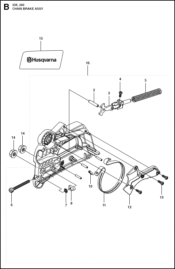 Цепной тормоз (B)