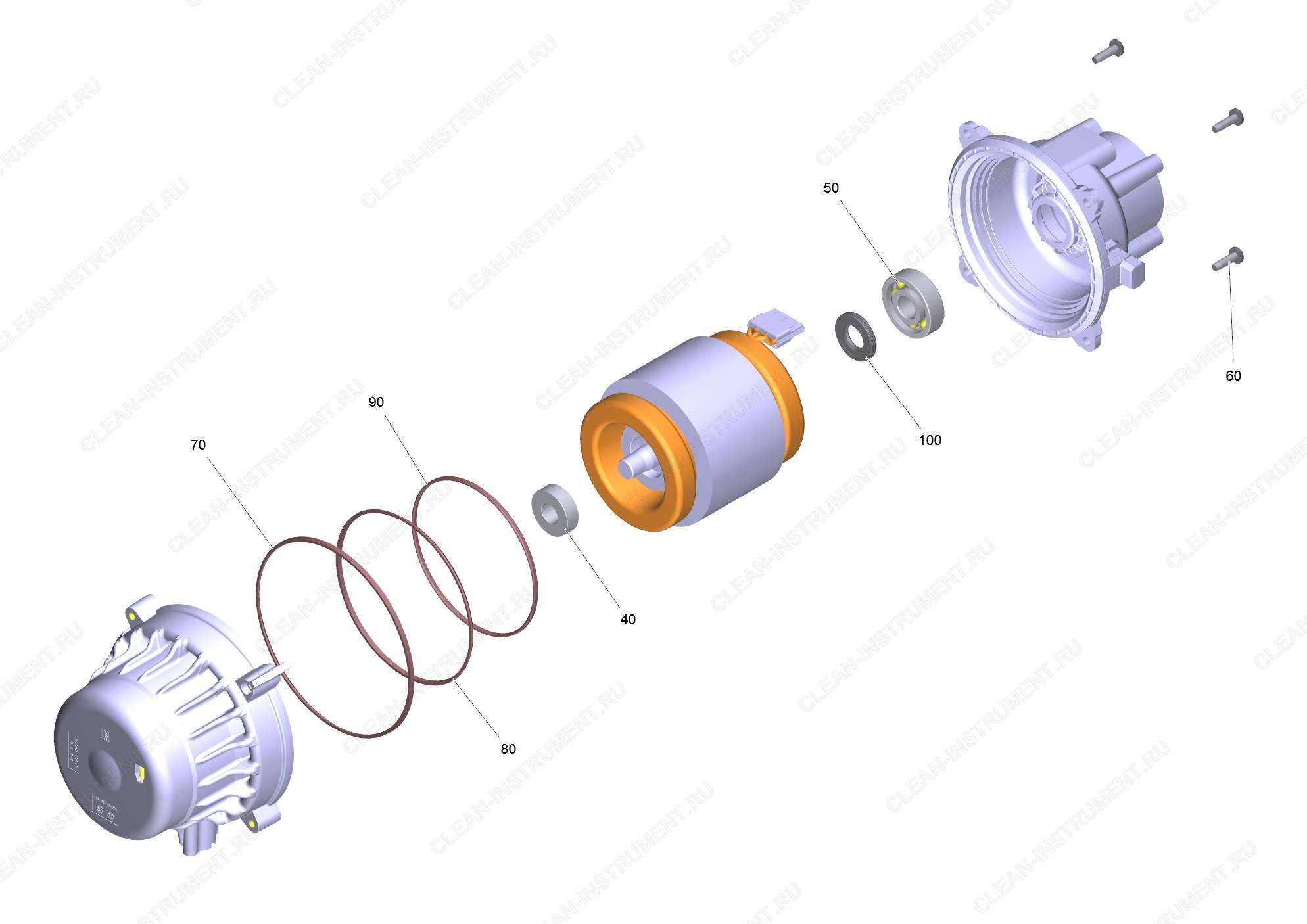 Мотор комплектный K5 EU WCM 3/3.5