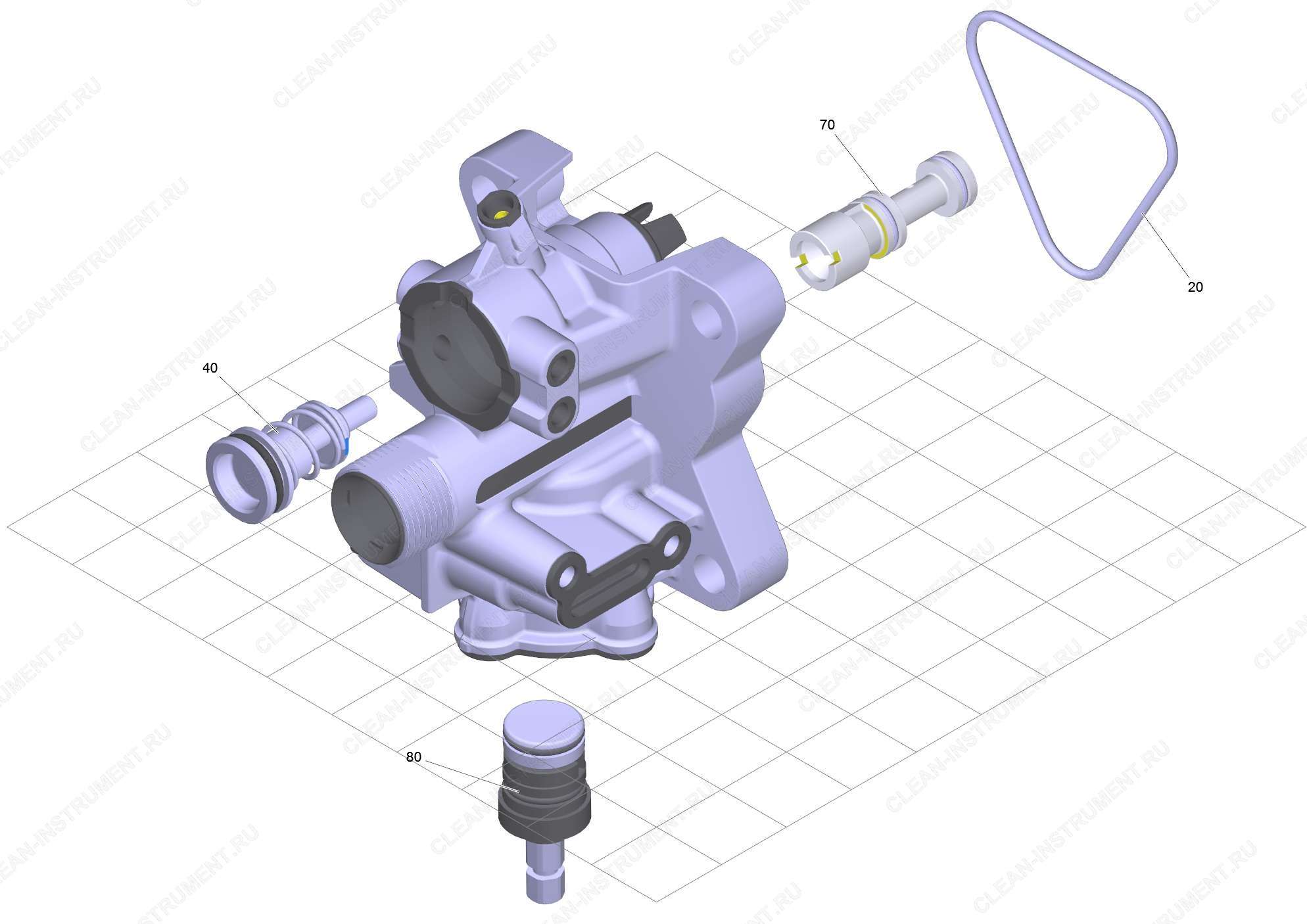 Spare part set control head (9.002-463.0)