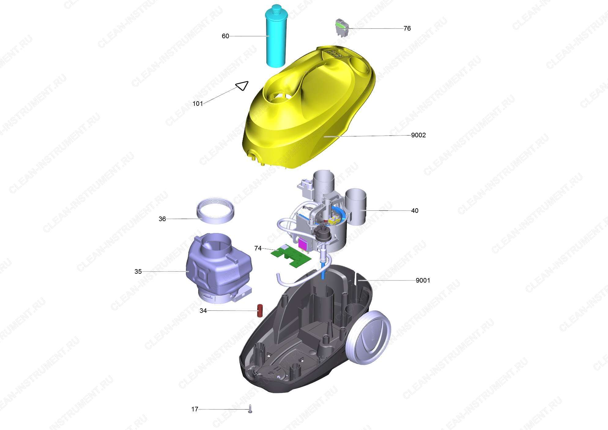 Перечень запасных деталей SC 3 *EU /1 (5.974-253.0)