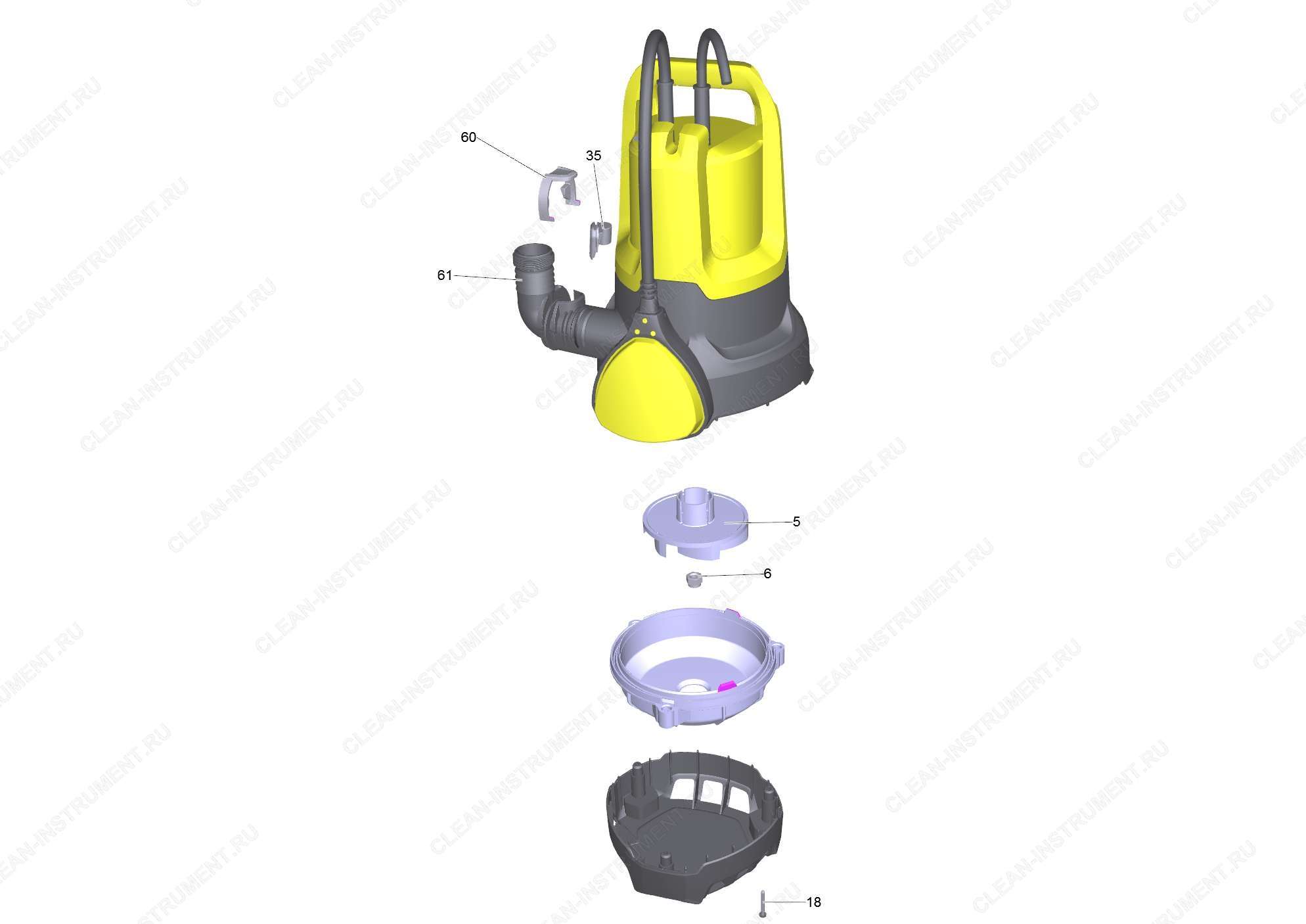 Перечень запасных деталей SP 1 Dirt *EU (5.973-575.0)