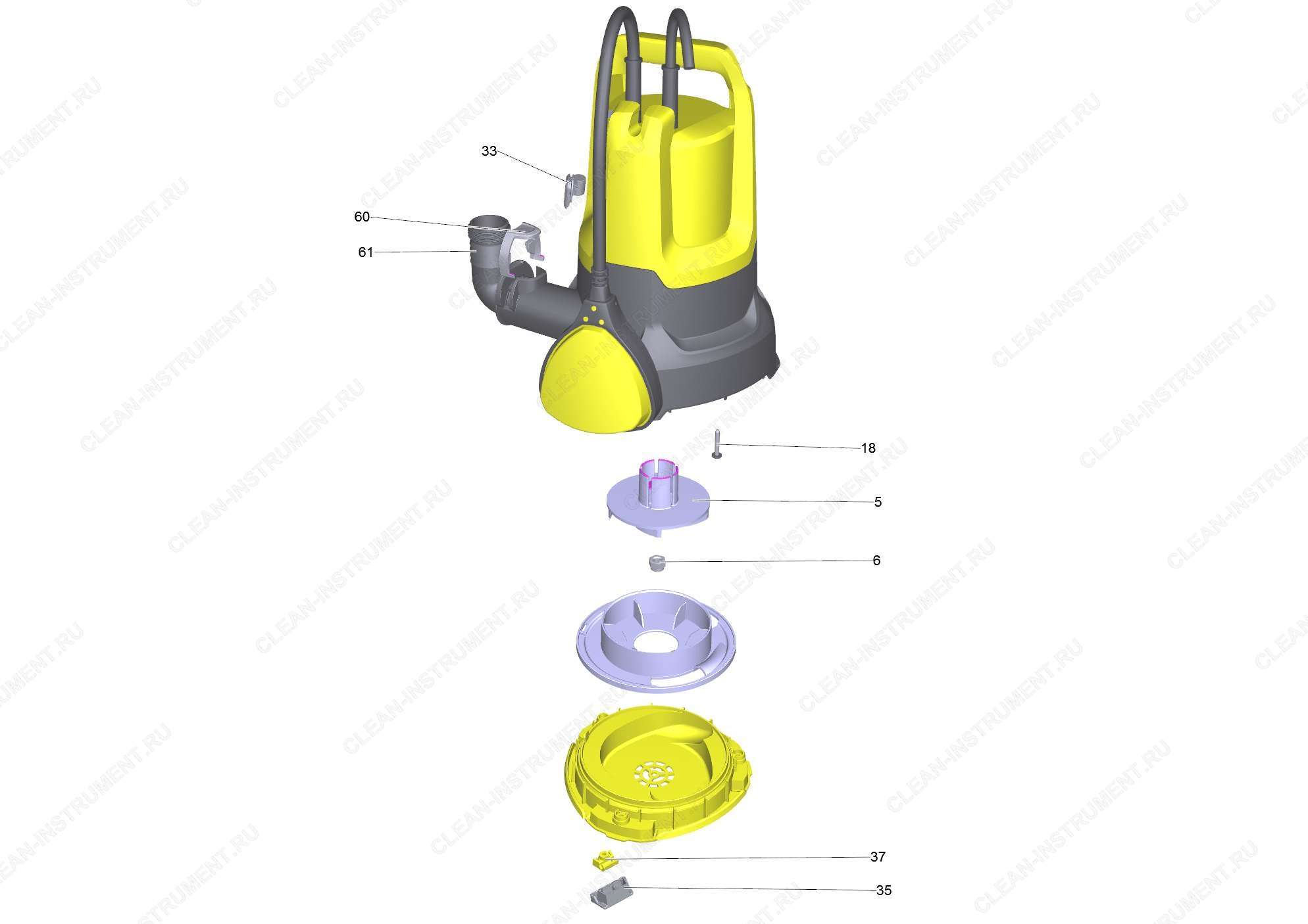 Перечень запасных деталей SP 2 Flat *EU (5.973-576.0)