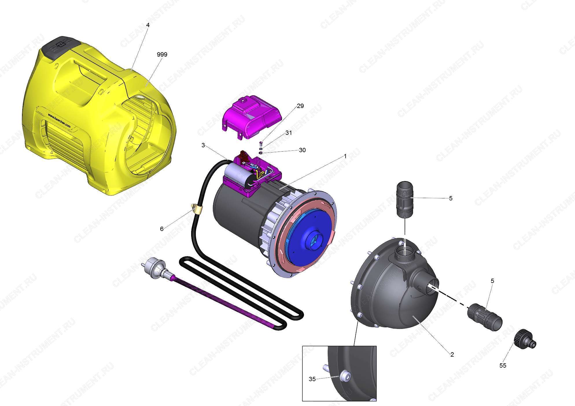 Перечень запасных деталей BP3 G Set Plus (5.973-045.0)