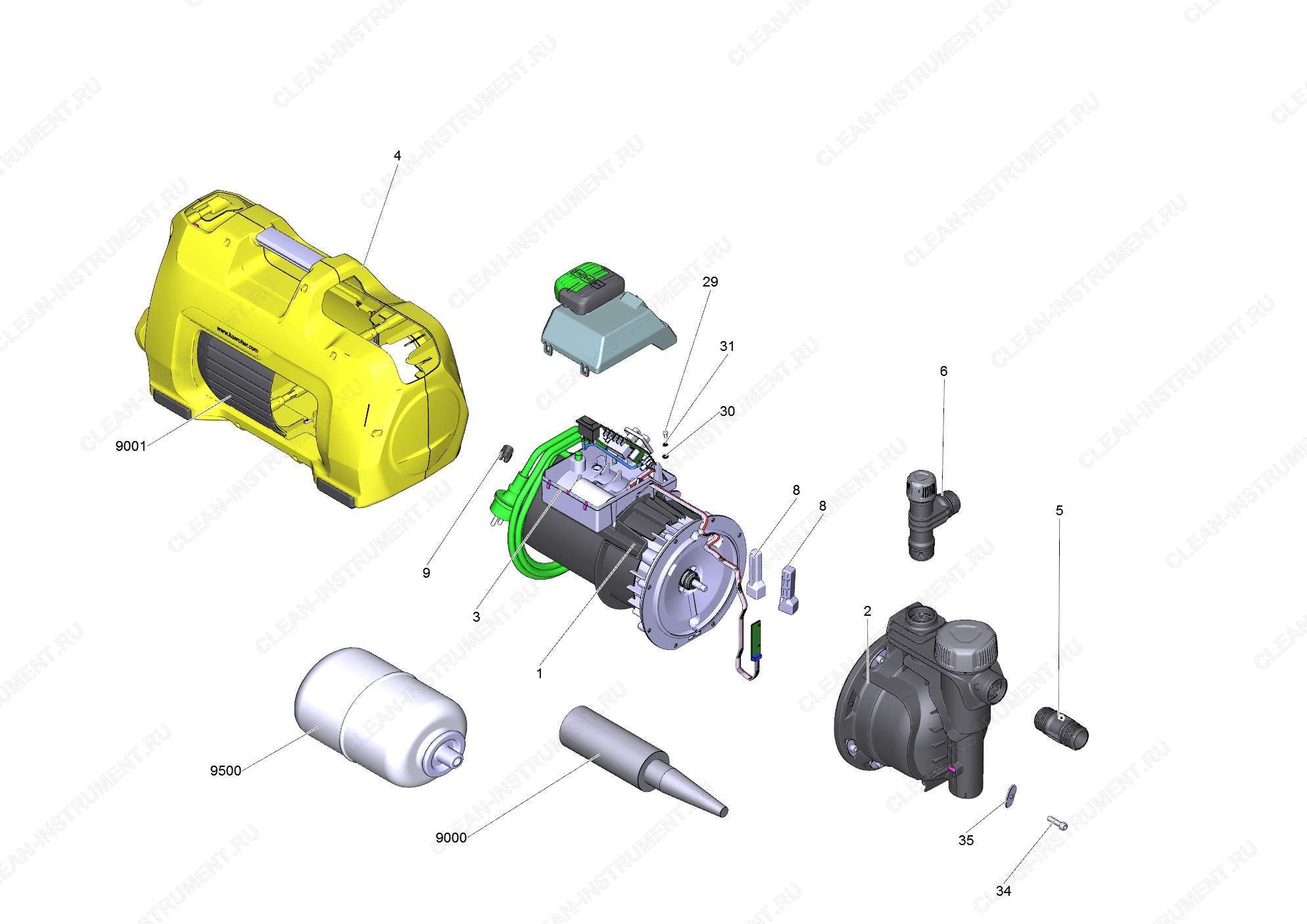 Перечень запасных деталей BP4 H&G E (5.973-041.0)