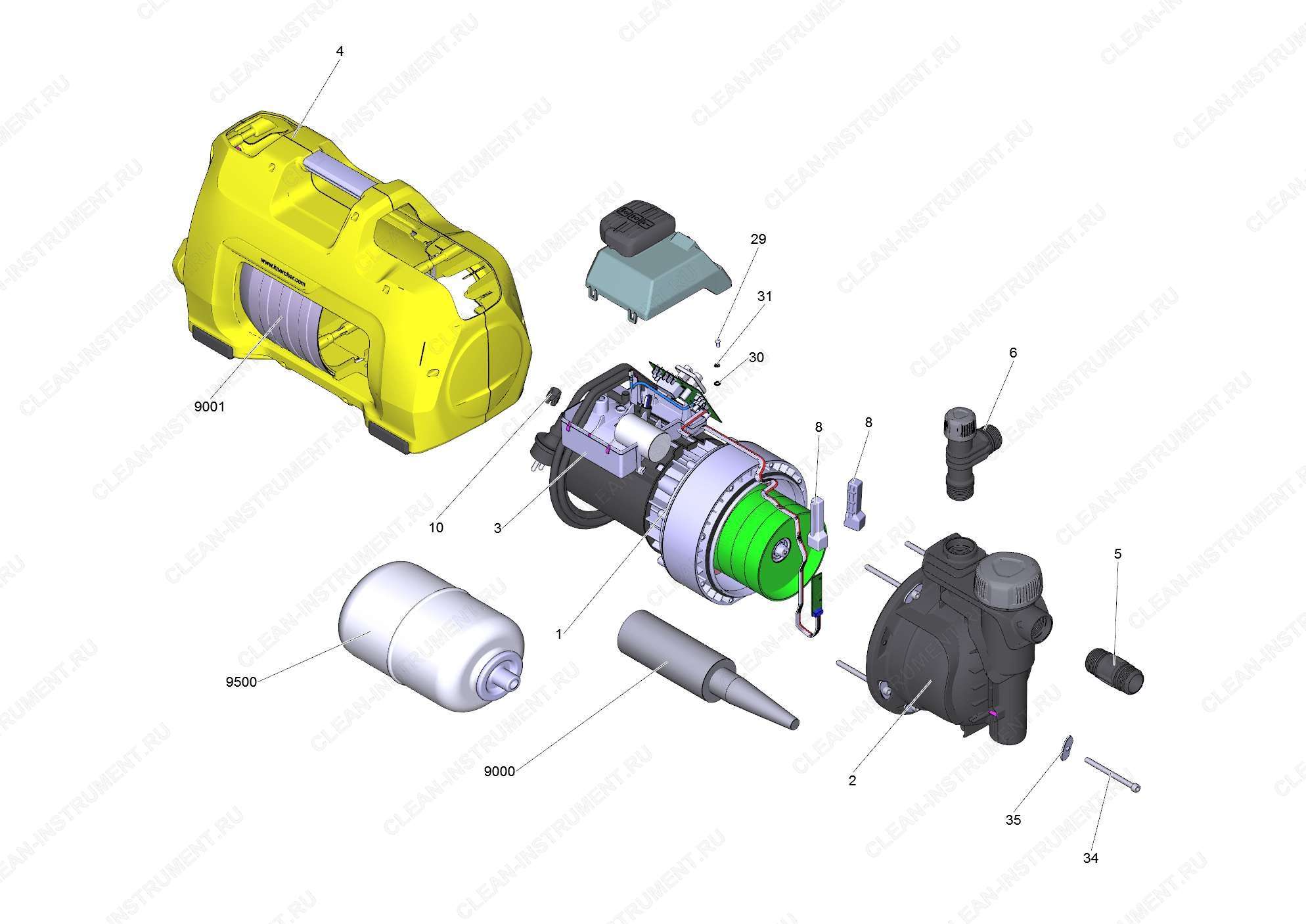 Перечень запасных деталей BP5 H&G (5.973-042.0)