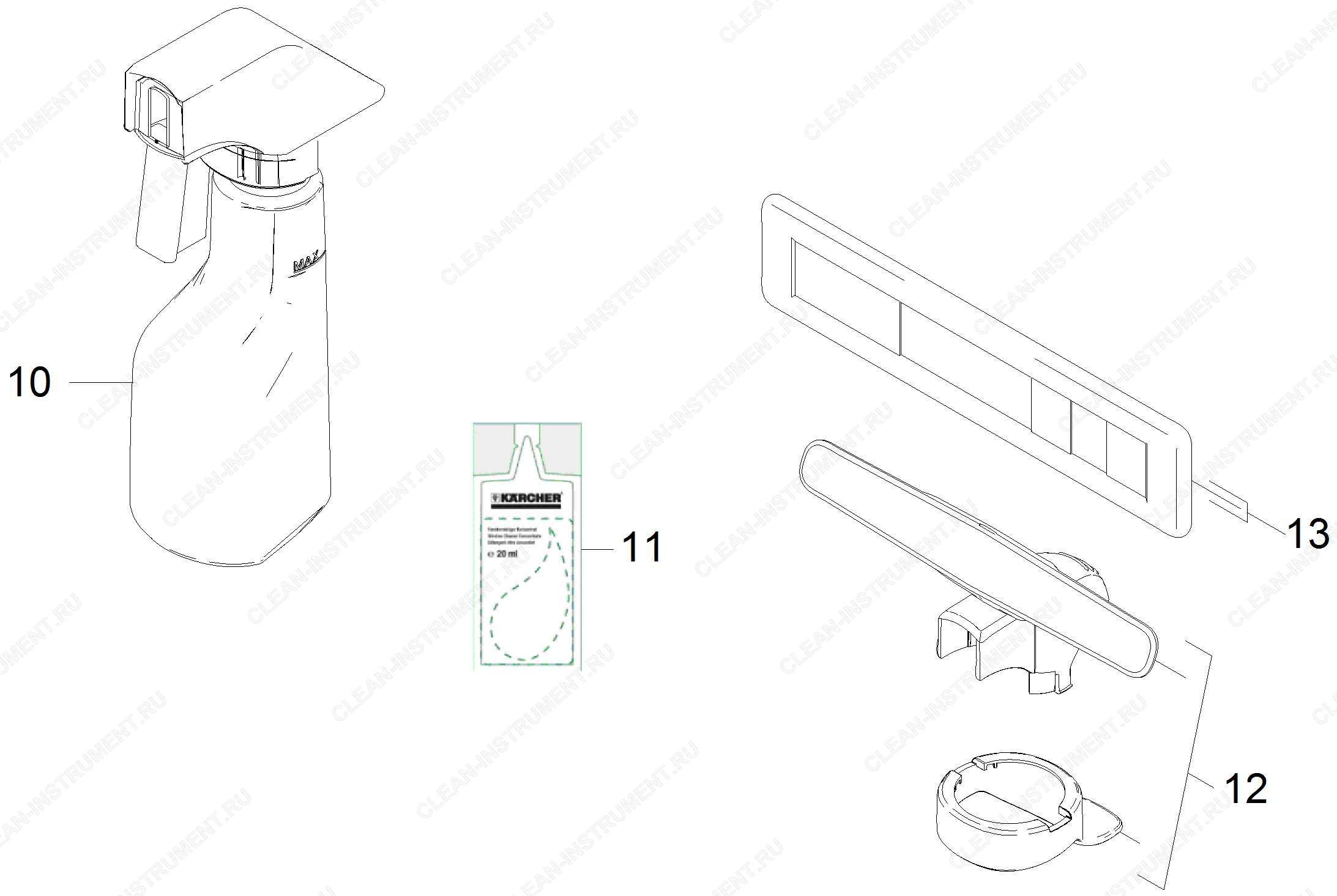 Перечень запасных деталей WV 1 Plus *EU (5.974-531.0)