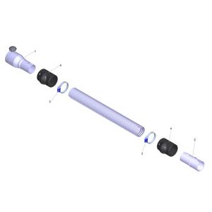 Всасывающий шланг ME-PU el. DN42 3m (6.907-304.0)