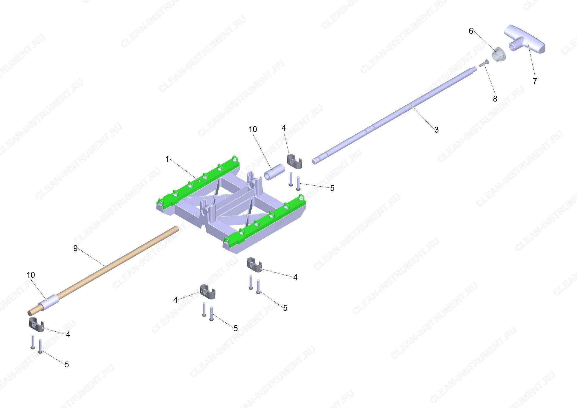 Комплект ручной очистка фильтра IVC 60