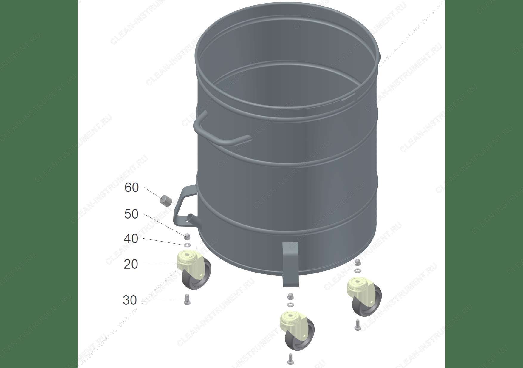 Контейнер-сборник IVR, 100 Liter RAL 701 (9.986-664.0)