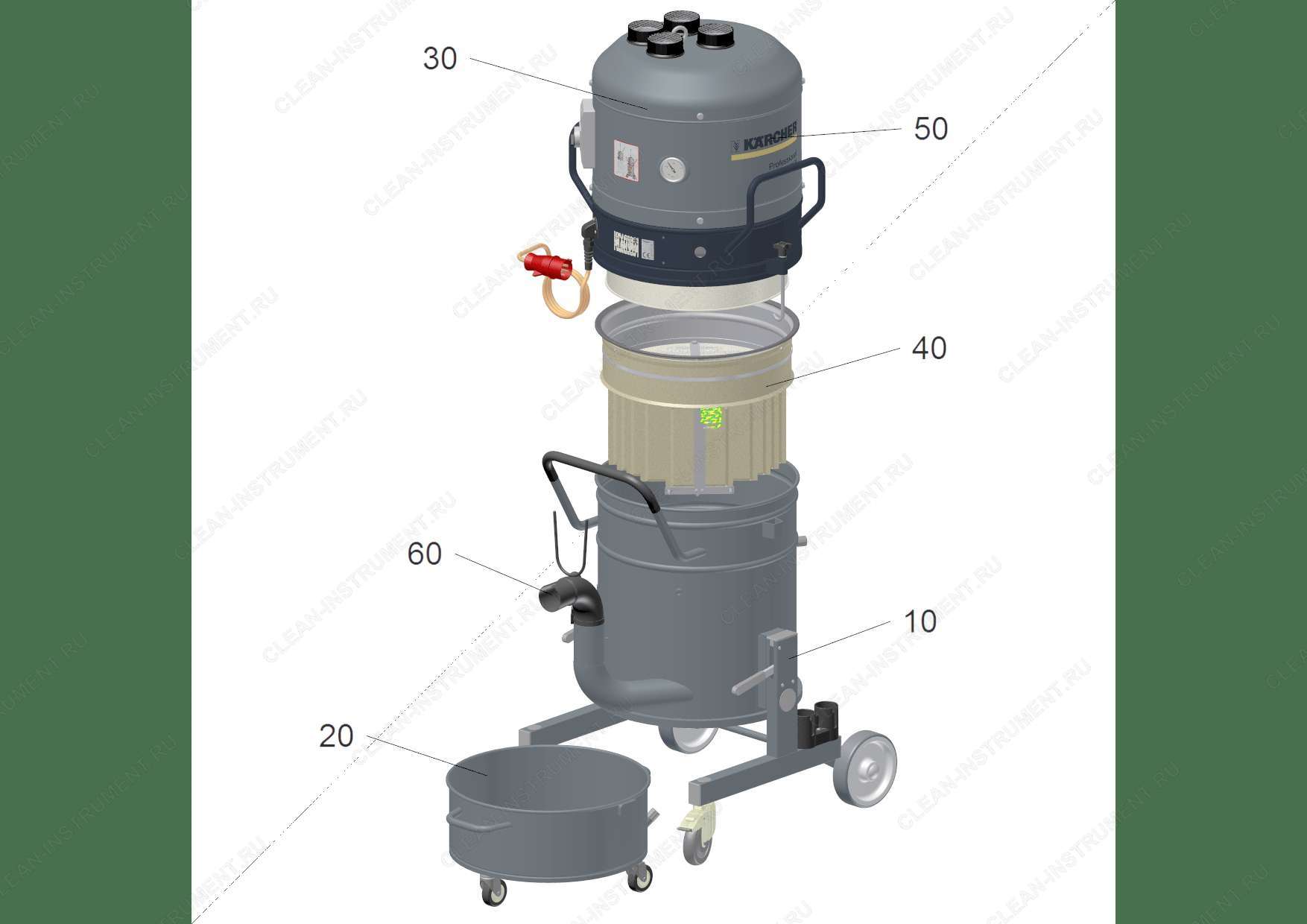 Список запасных частей IVR-L 40/30 Pf (9.986-634.0)