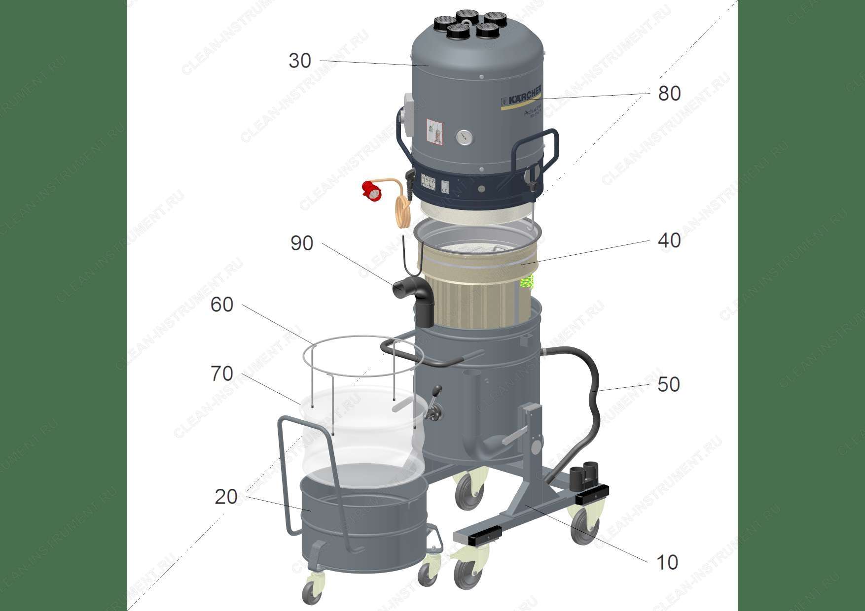 Список запасных частей IVR-L 50/40 Pf (9.986-635.0)