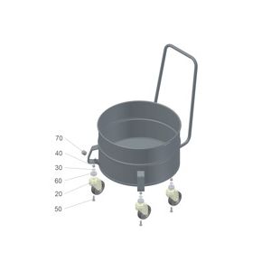 Контейнер-сборник IVR, 50 Liter RAL 7012 (9.986-662.0)