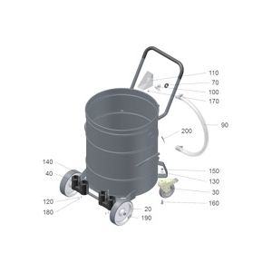 Контейнер-сборник IVR, RI 80 RAL 7012 (9.986-358.0)