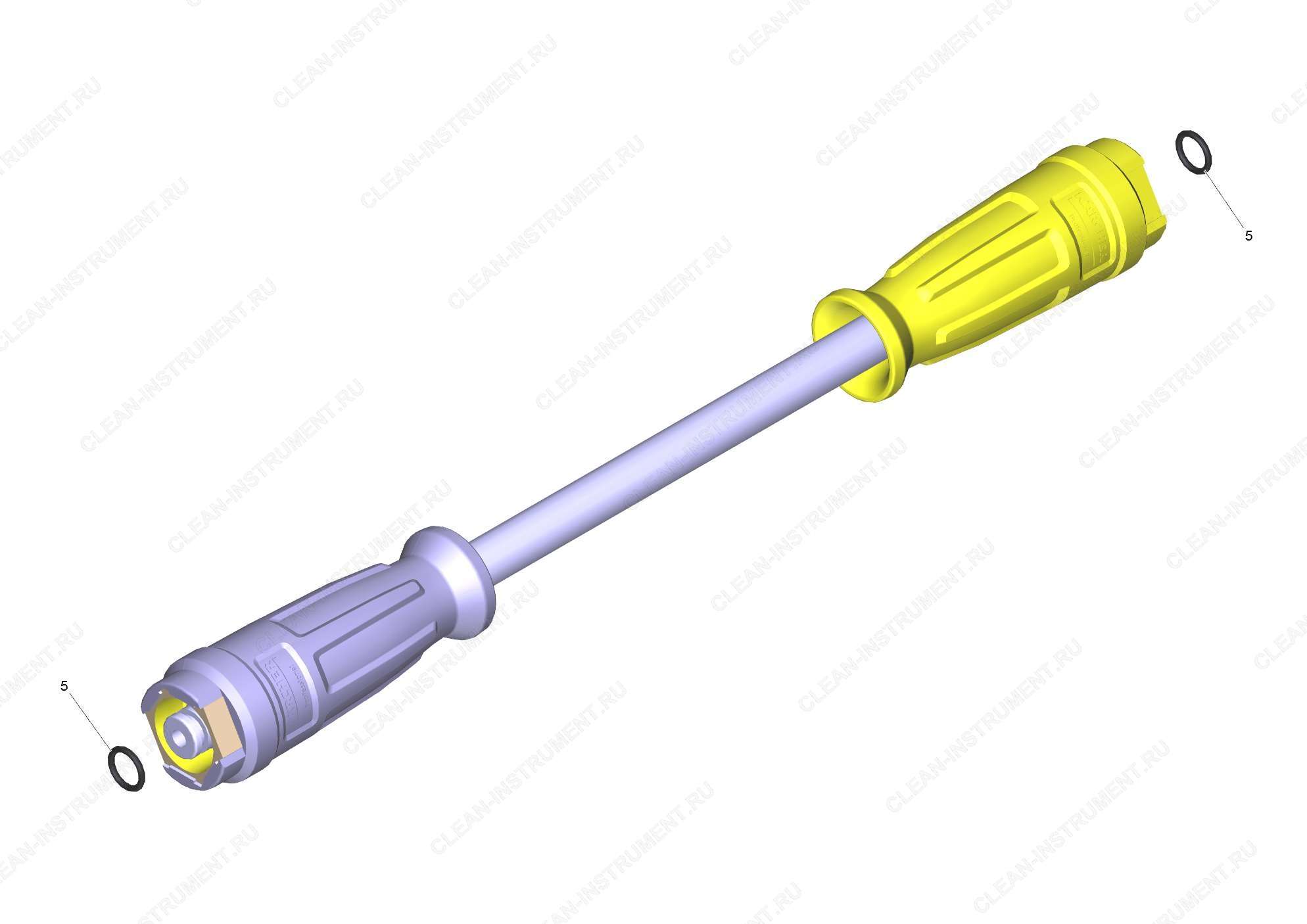 Шланговый провод TR вращающийся DN8 40MP