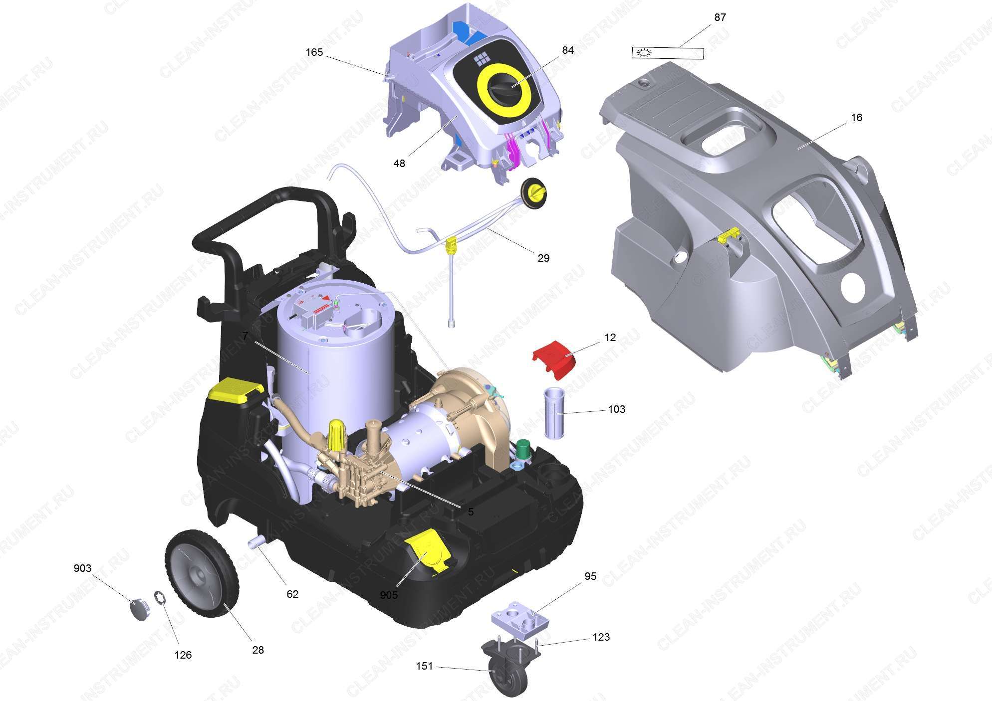 Перечень запасных деталей HDS 7/16 C *EU (5.974-166.0)