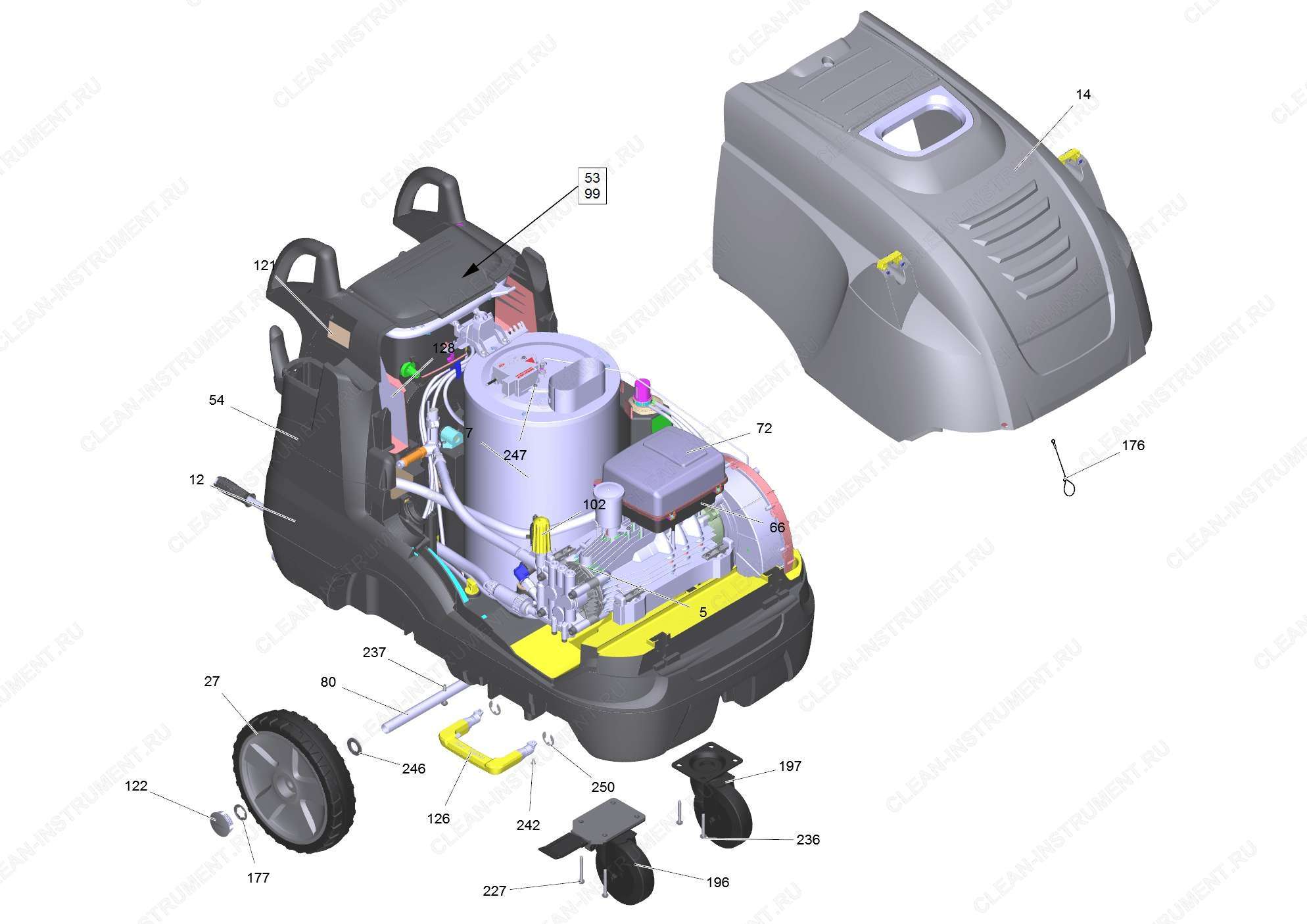 Перечень запасных деталей HDS 12/18-4SX (5.973-969.0)