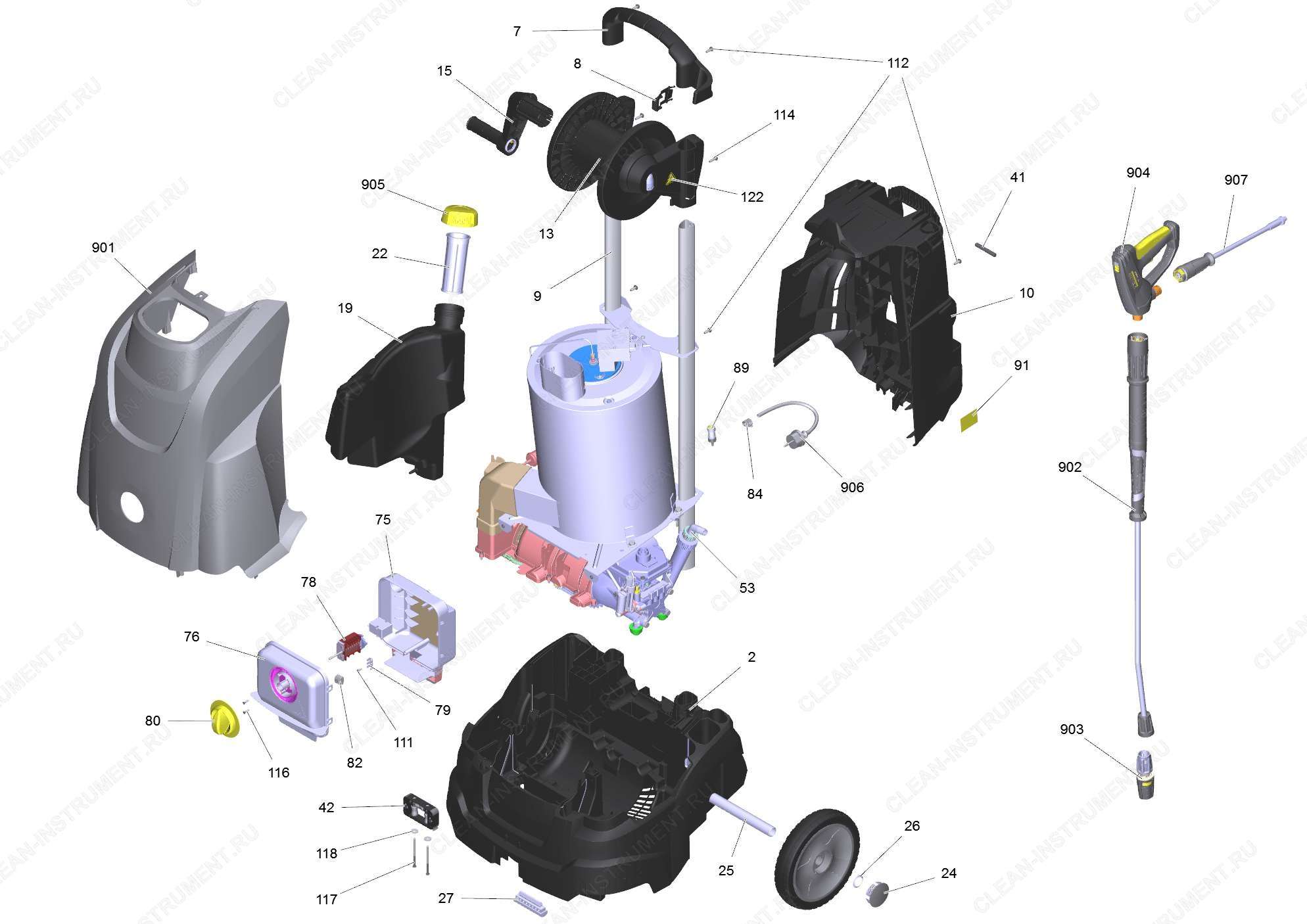 Перечень запасных деталей HDS 5/11 UX *E (5.974-297.0)