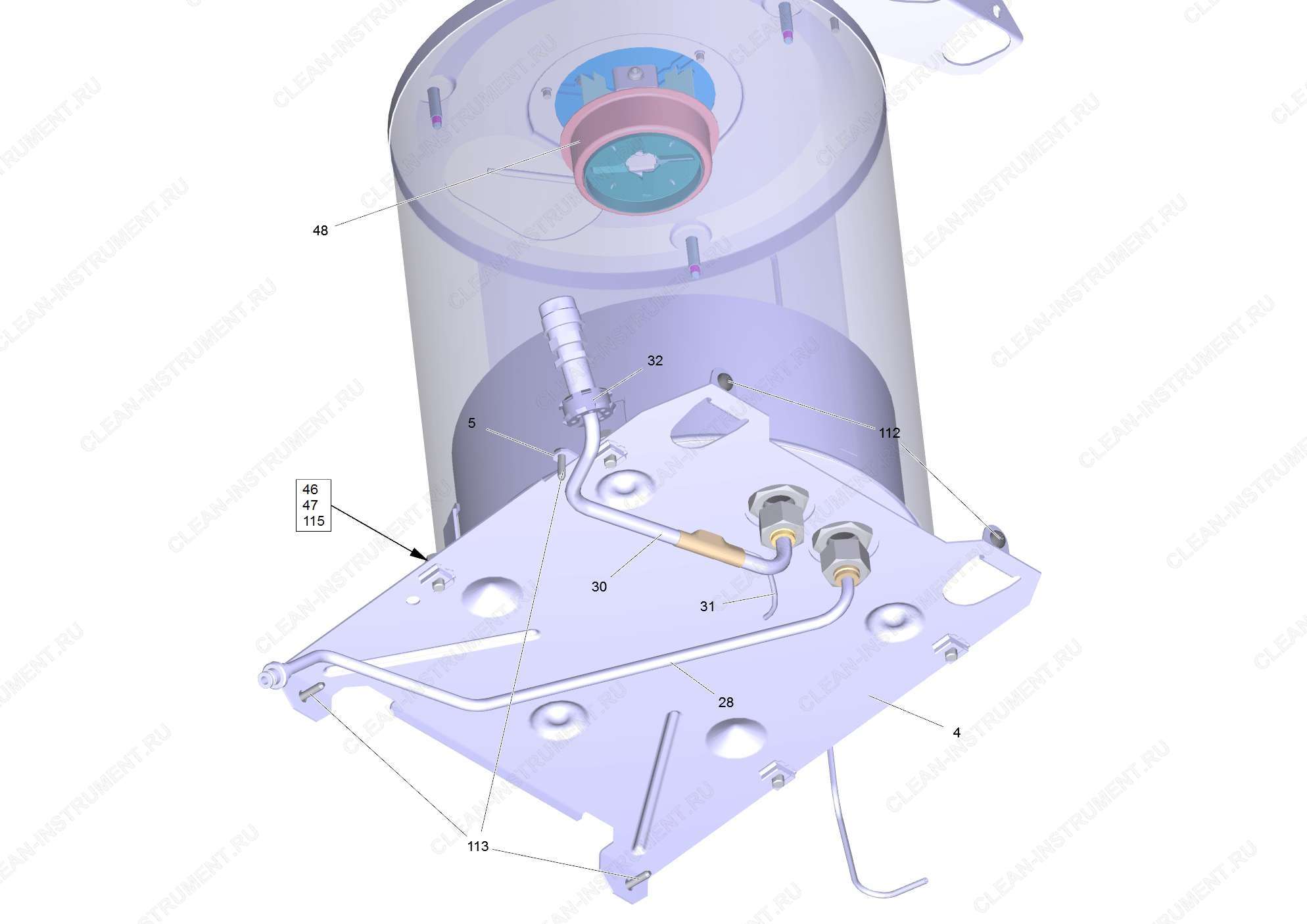 Перечень запасных деталей HDS 5/13 U *EU (5.974-298.0)