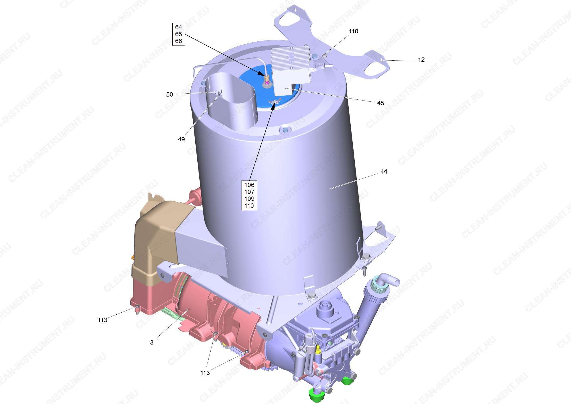 Перечень запасных деталей HDS 5/13 UX *E (5.974-299.0)