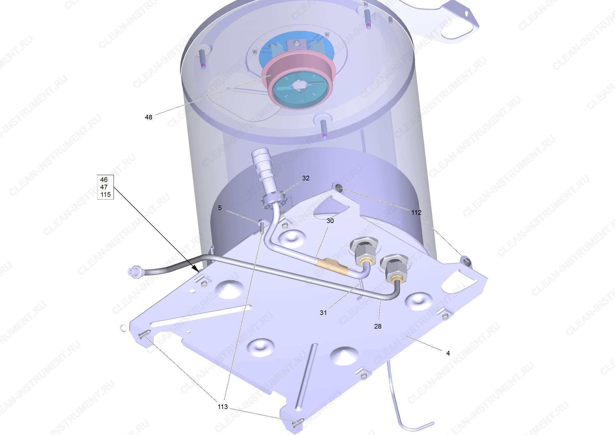 Перечень запасных деталей HDS 5/15 U *EU (5.974-300.0)