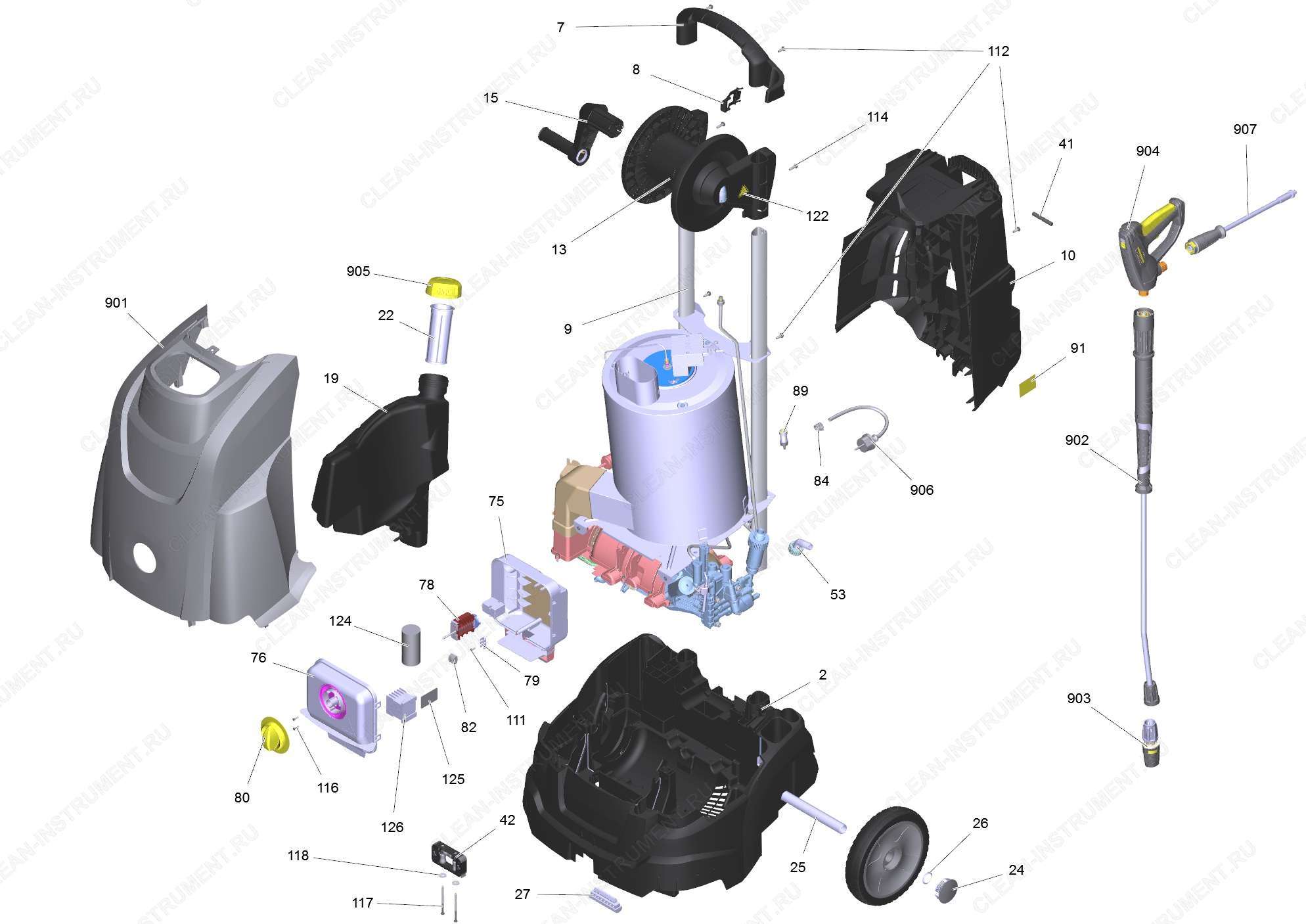 Перечень запасных деталей HDS 5/15 UX *E (5.974-135.0)