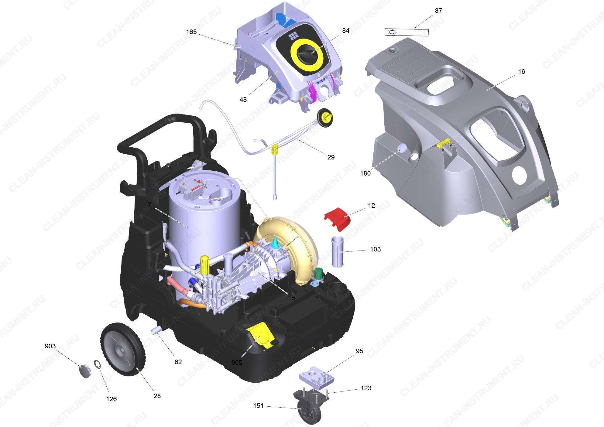 Перечень запасных деталей HDS 7/16-4C Cl (5.974-171.0)