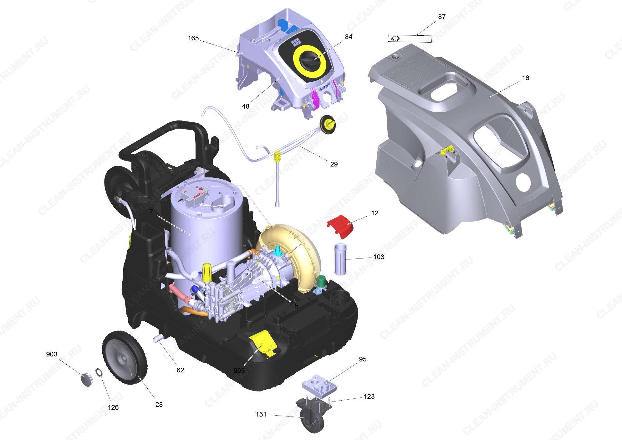 Перечень запасных деталей HDS 8/18-4CX (5.974-075.0)