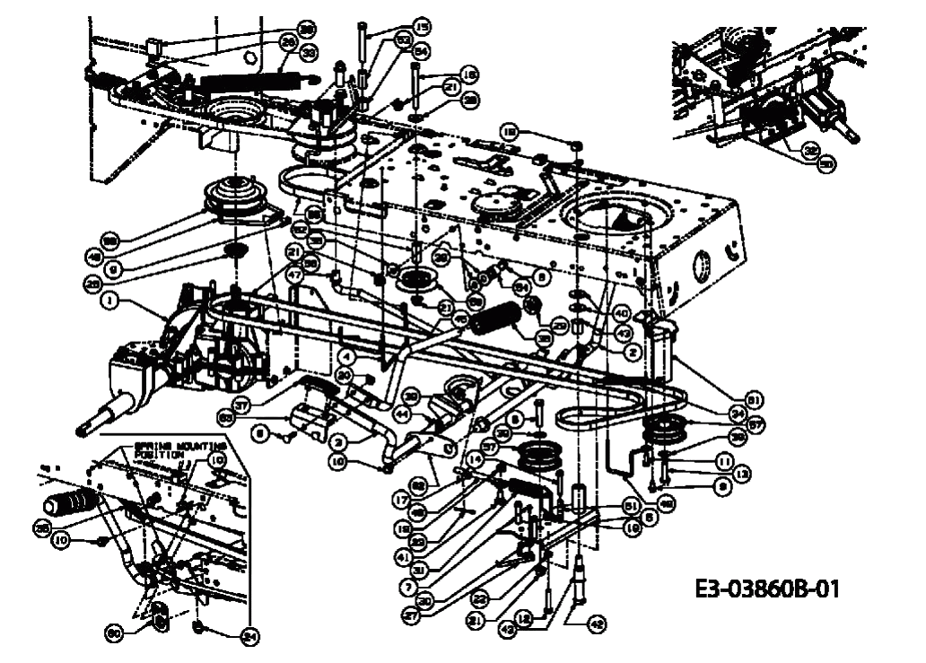 MTD Артикул 13AT783N478 (год выпуска 2008). Система привода, педали