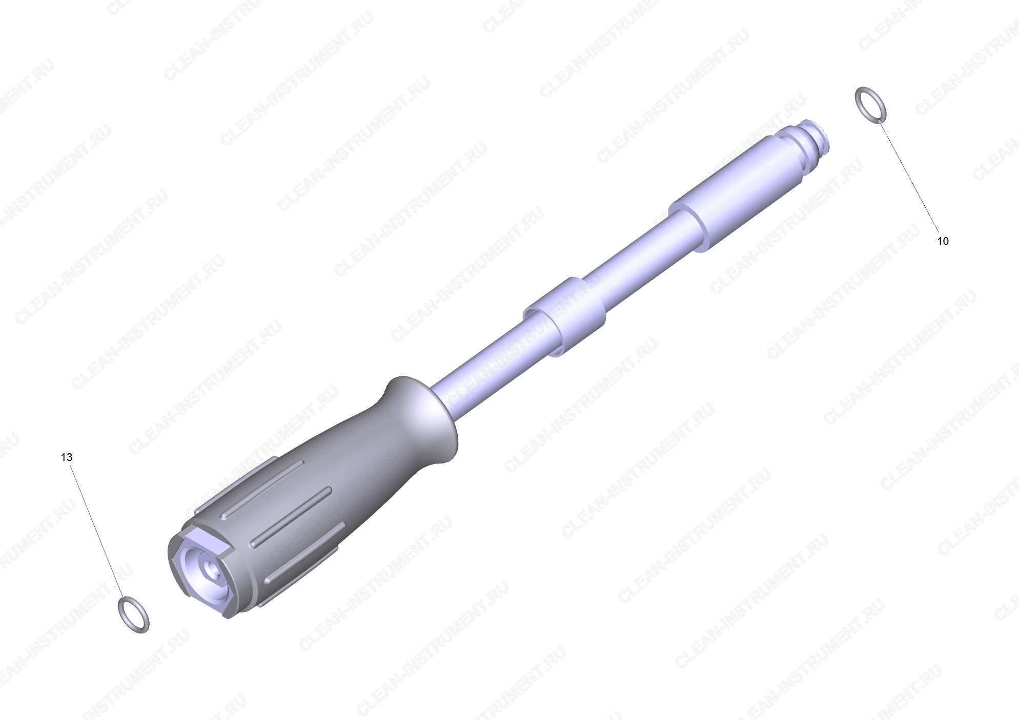 Шланг высокого давления DN6 10 м (6.391-238.0)