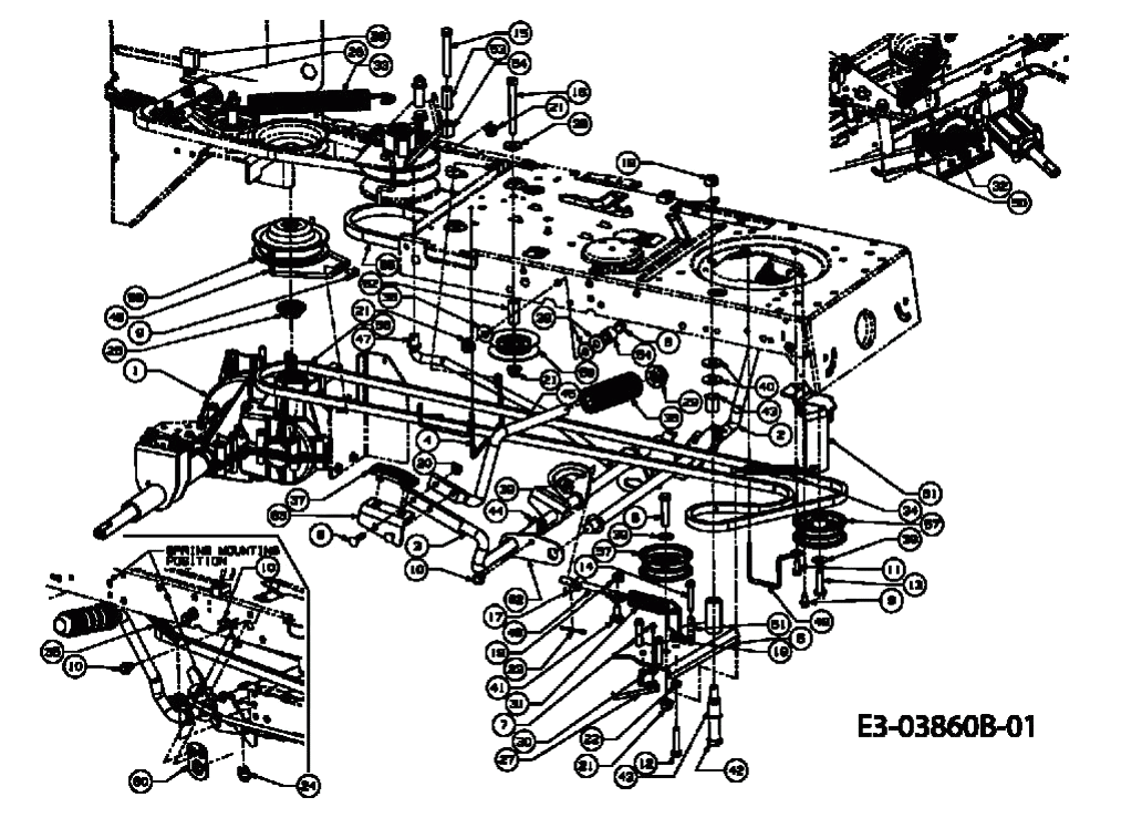 MTD Артикул 13AT783N678 (год выпуска 2008). Система привода, педали