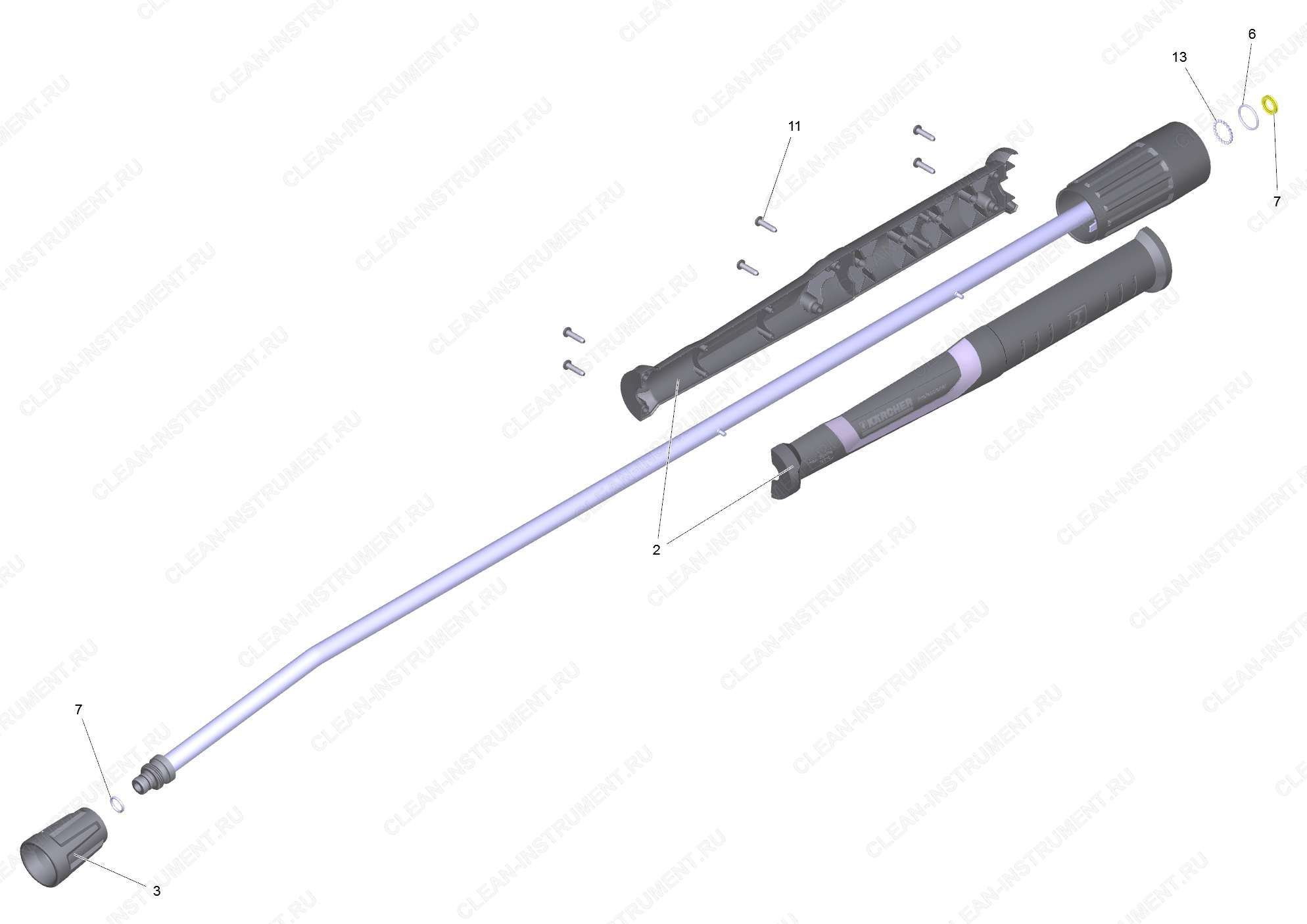 Струйная трубка TR 1050 mm