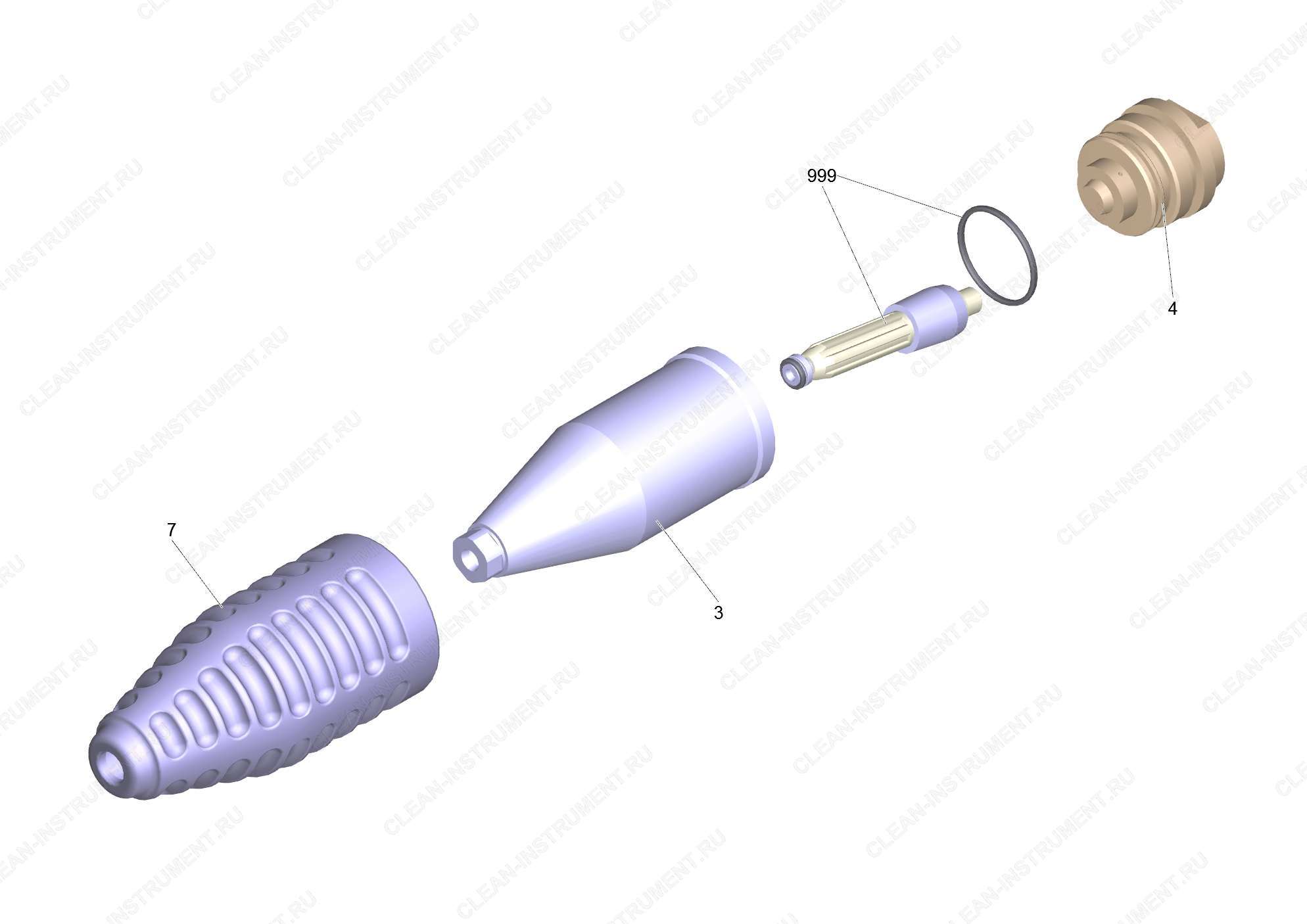 Роторная форсунка TR 070/080 Prof. (4.114-030.0)